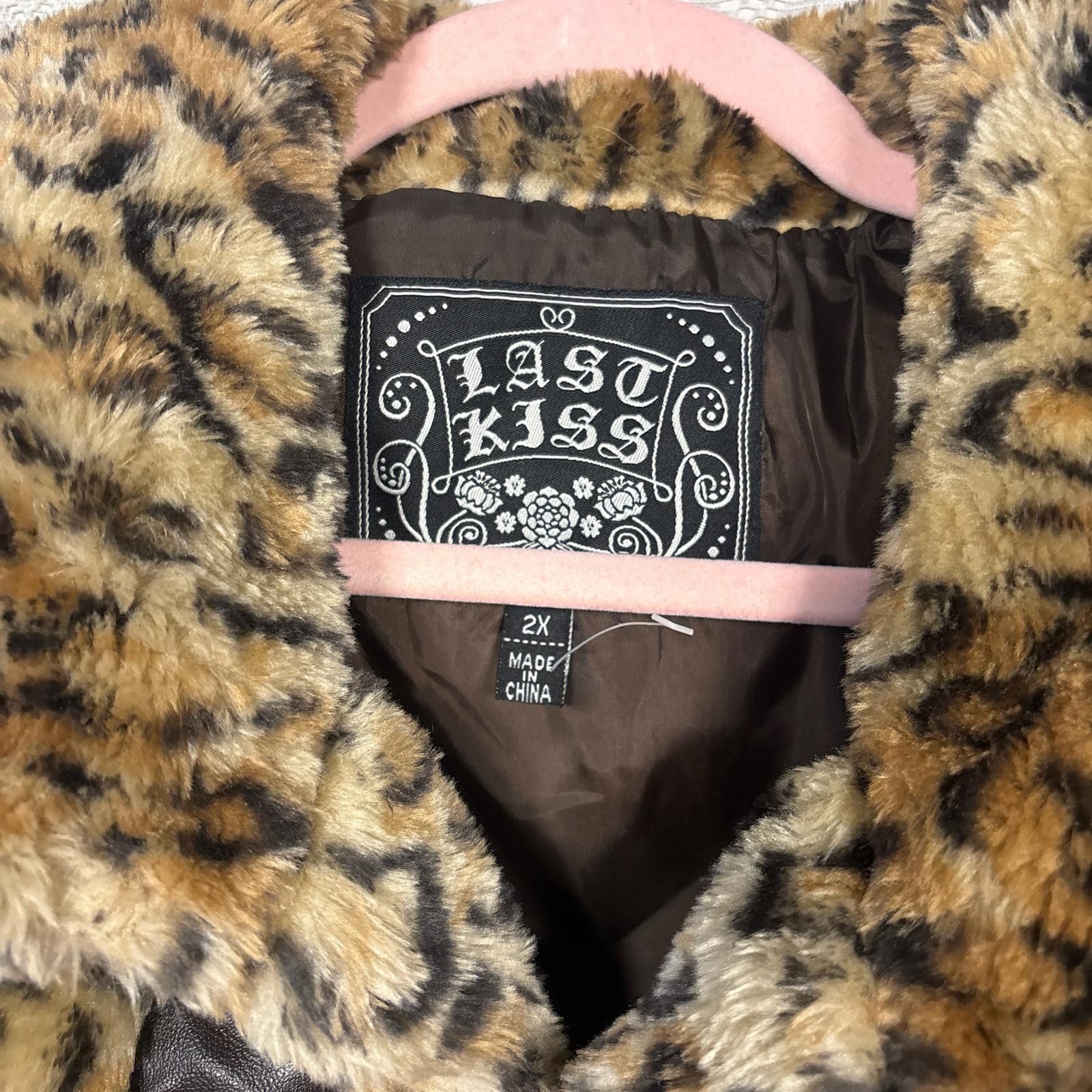 Other vintage fur cheetah print fashion vest Size XXL / US 16-18 / IT 52-54 - 2 Thumbnail