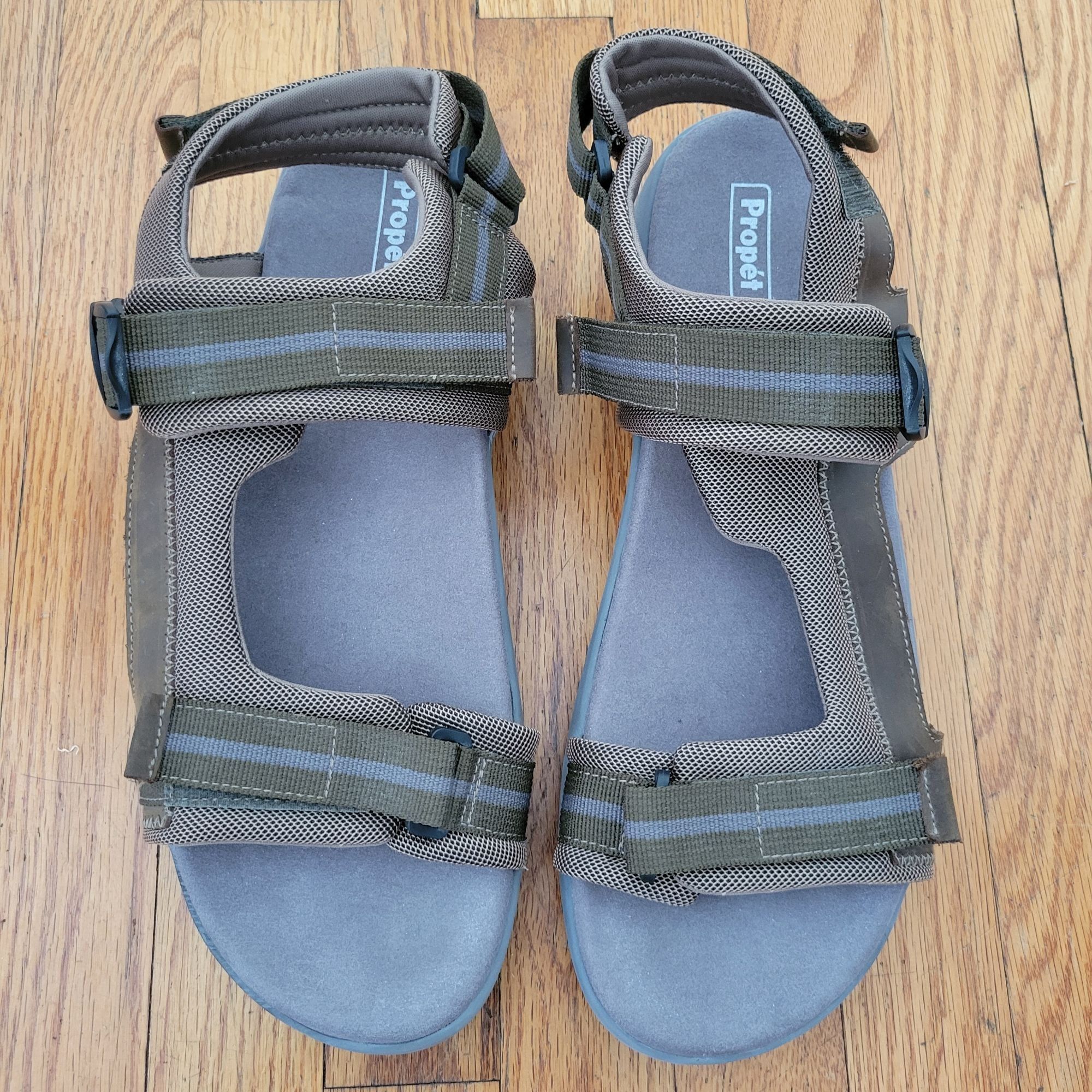 Other Propet ELI Adjustable 3 Strap Sandals 15 Olive Summer Hiking Size US 15 / EU 48 - 2 Thumbnail