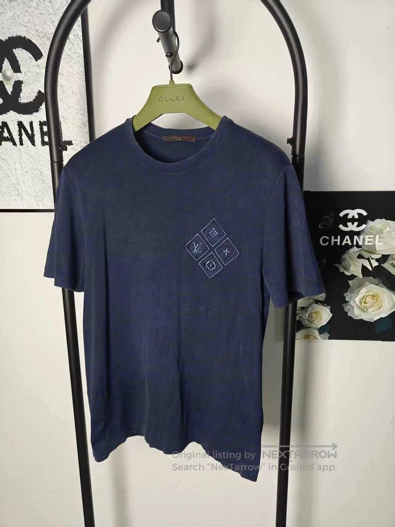 Louis Vuitton Authentic LV Embroidered Logo Short Sleeve Shirt. Size US M / EU 48-50 / 2 - 1 Thumbnail