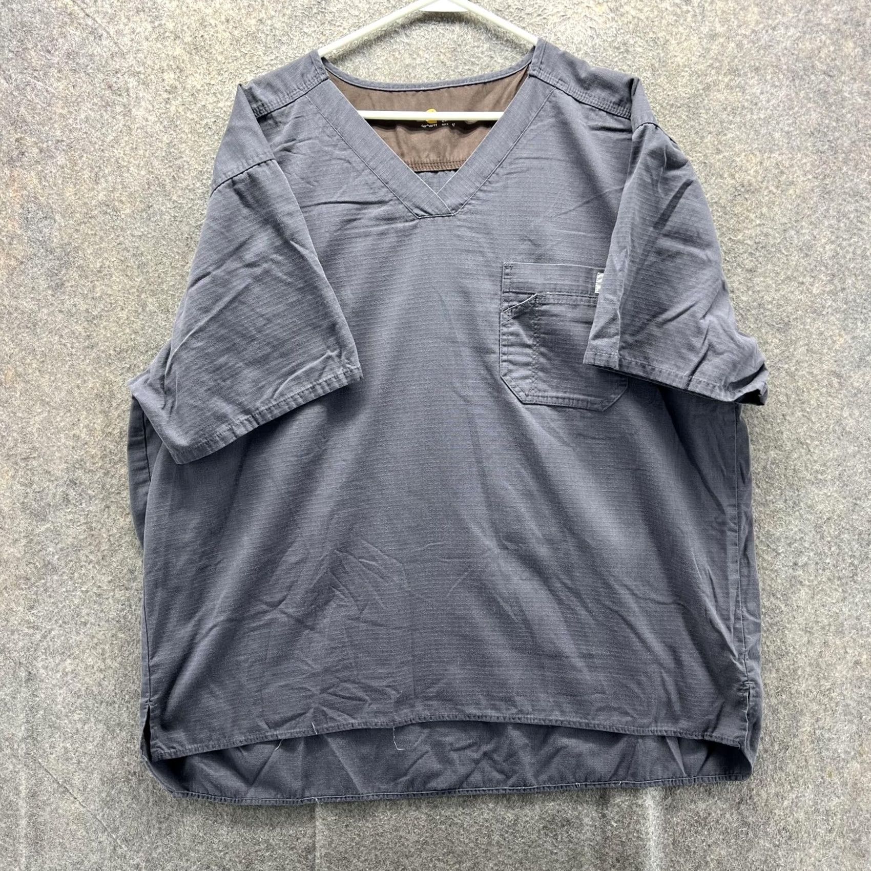 Carhartt Carhartt Shirt Mens 2X Gray V Neck Ripstop Pocket Scrub Top Workwear Utility Shirt Mens 2X Gray V-Neck Ripstop Pocket Scrub Top Workwear Size US XXL / EU 58 / 5 - 2 Thumbnail