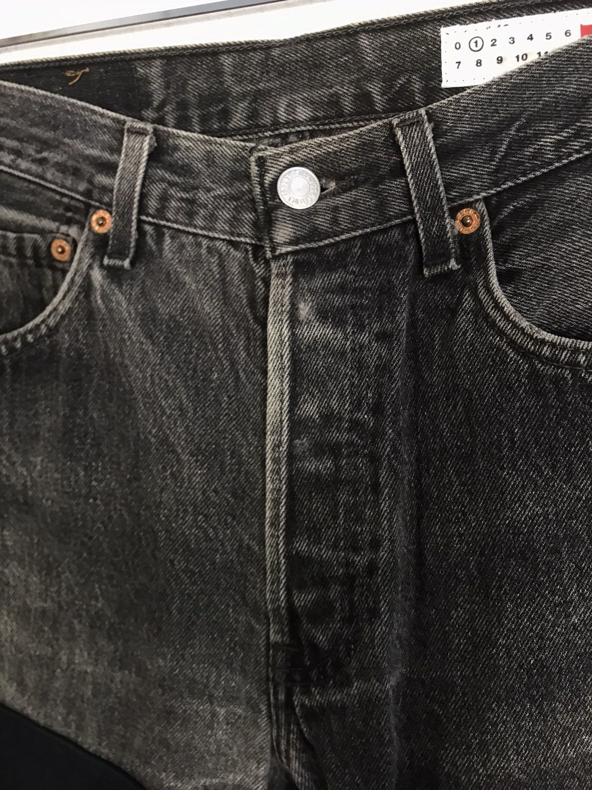 Levi's Vintage Clothing Vintage 501 France Black Denim Jean Zipper Flaps Pocket E179 Size US 29 - 5 Thumbnail