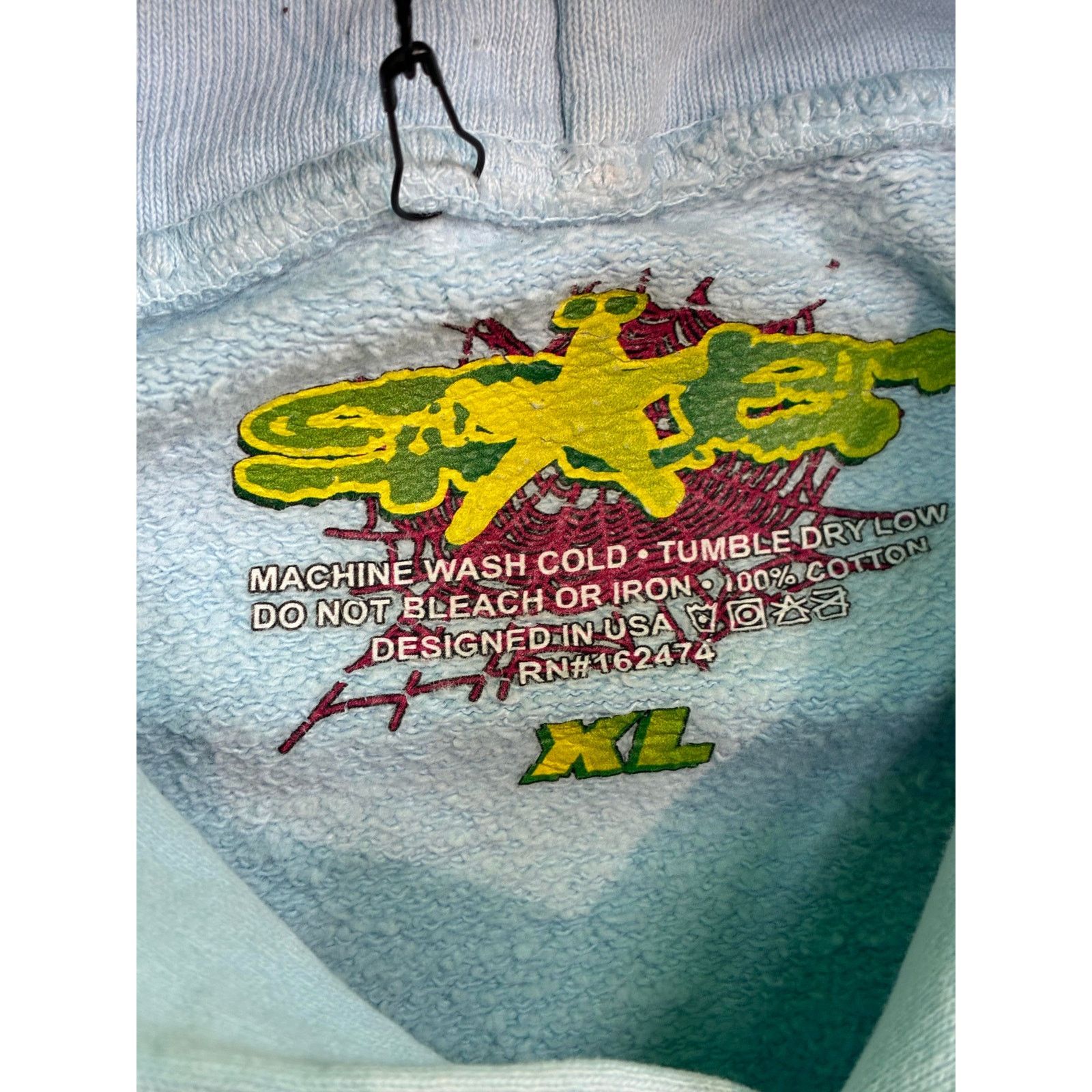 Other Sp5der Grey Blue Rhinestone Hoodie Size US XL / EU 56 / 4 - 6 Thumbnail