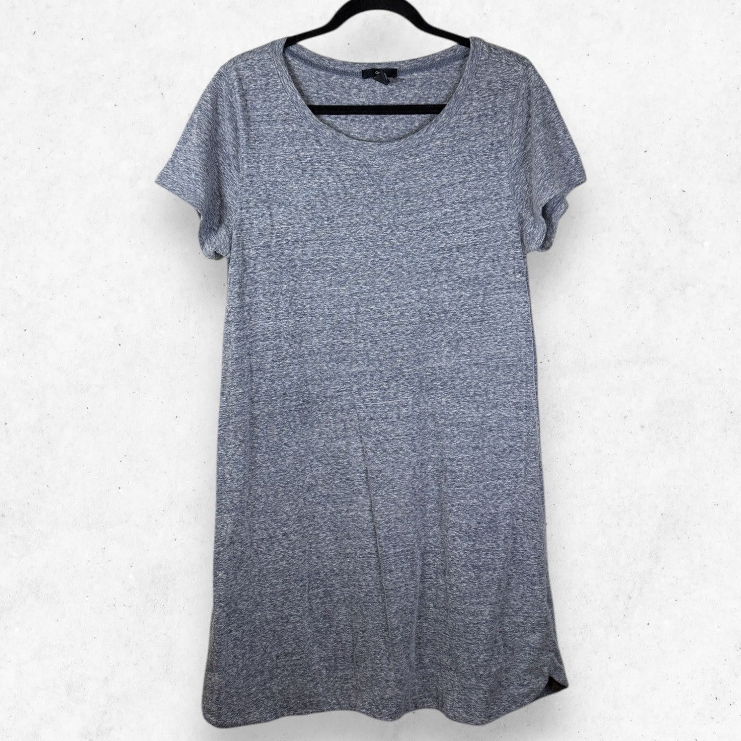 Gap GAP Tee Shirt Dress Women's Large Blue Gray Short Sleeve Size L / US 10 / IT 46 - 1 Thumbnail