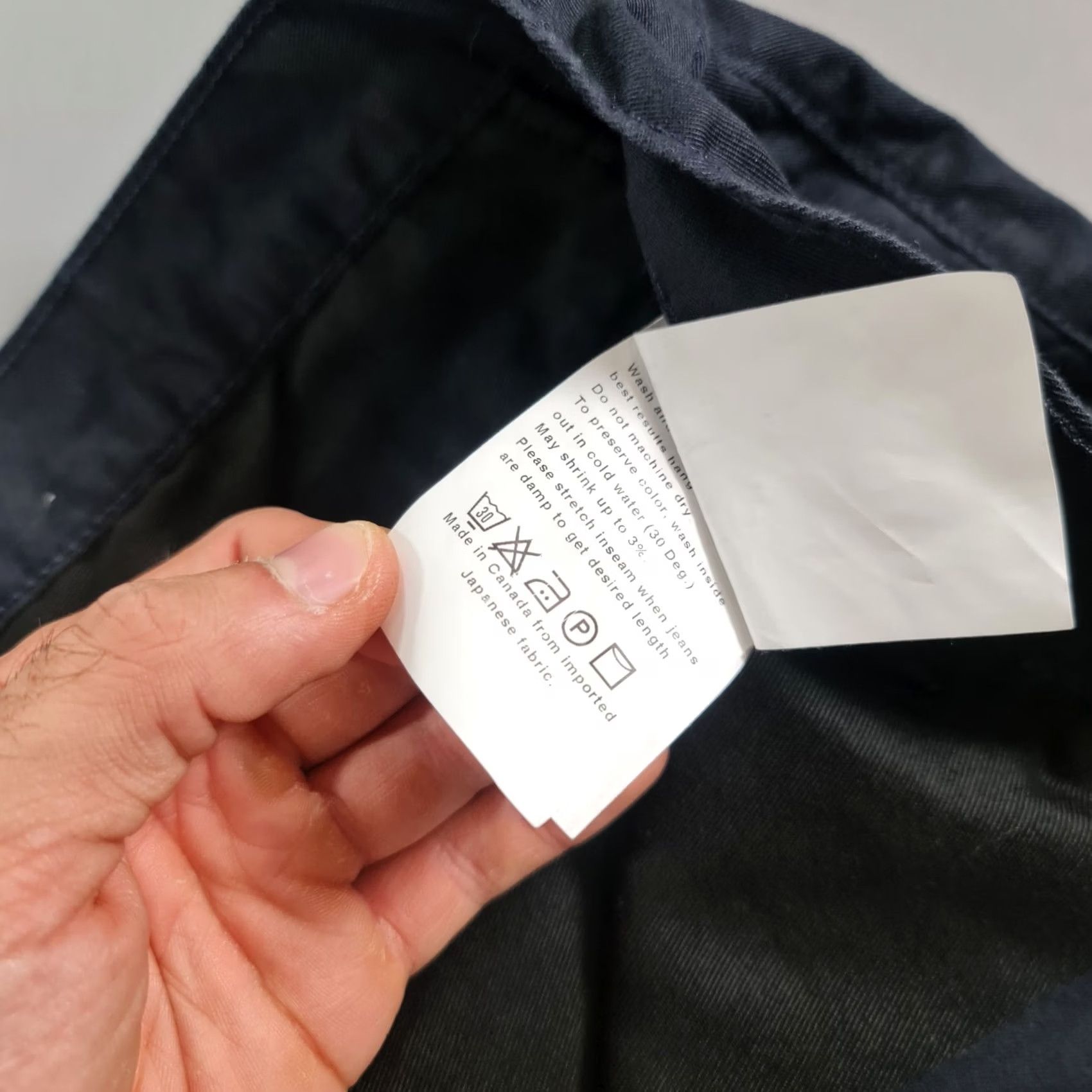 Vintage Naked & Famous Mens Chino Trousers Slim Stretch Flat Front Navy Blue W40 L31 Denim Casual Pockets 40 in Canada Mens Size US 40 / EU 56 - 5 Thumbnail