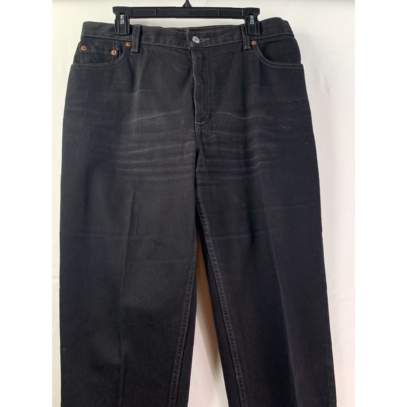 Vintage VINTAGE Levi's 550 Red Tab Jeans Women’s Black USA Sz L 34x32 High Rise 90s Size 36" / US 14 / IT 50 - 2 Thumbnail