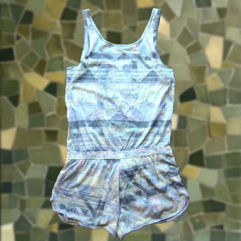TNA TNA Cotton Stretch Jersey Yellow Purple Grey Pocket Shorts Romper Small Women Sleeveless One-Piece Size S / US 4 / IT 40 - 1 Thumbnail