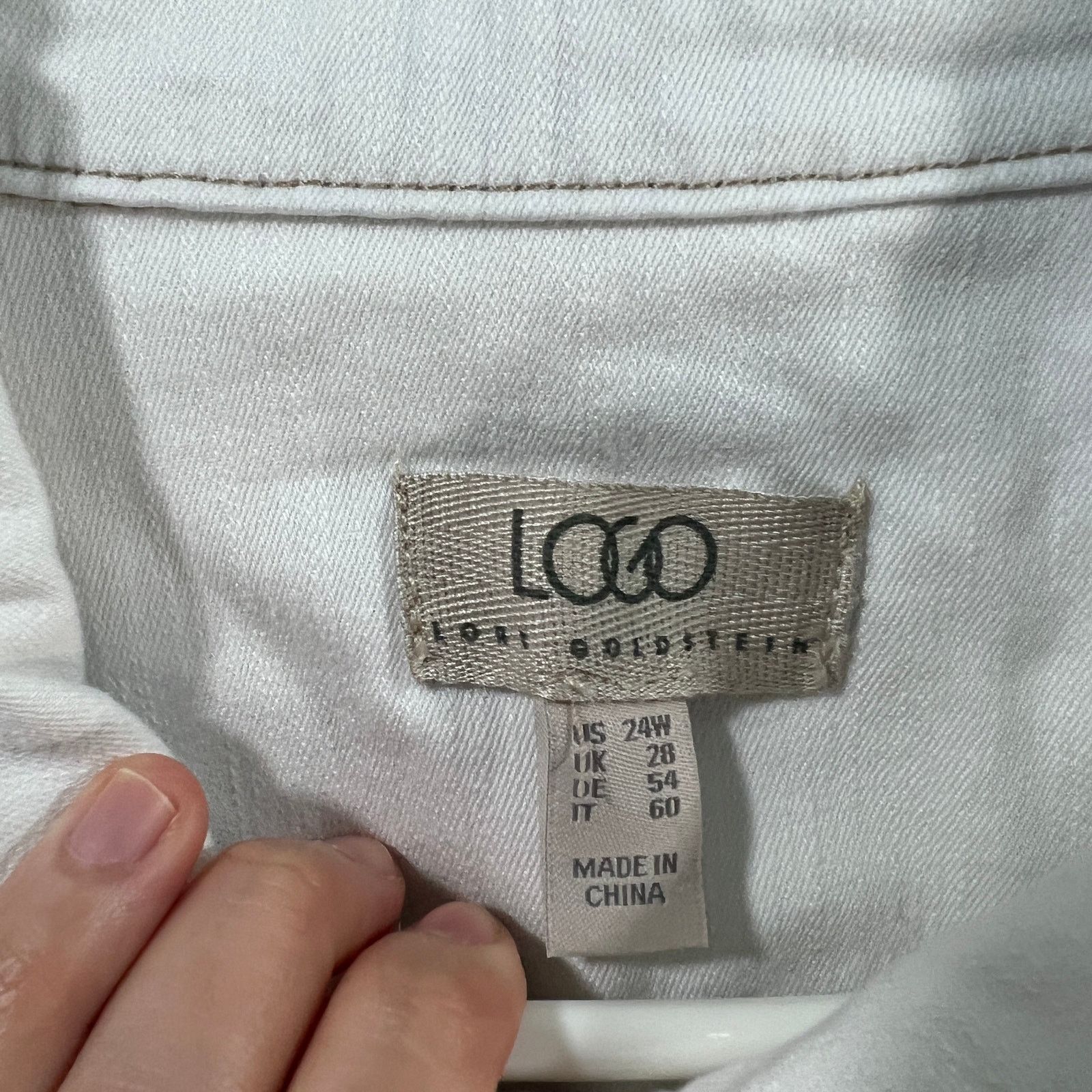 Other LOGO by Lori Goldstein Jeans Jacket Womens Size 4XL / US 24-26 - 3 Thumbnail
