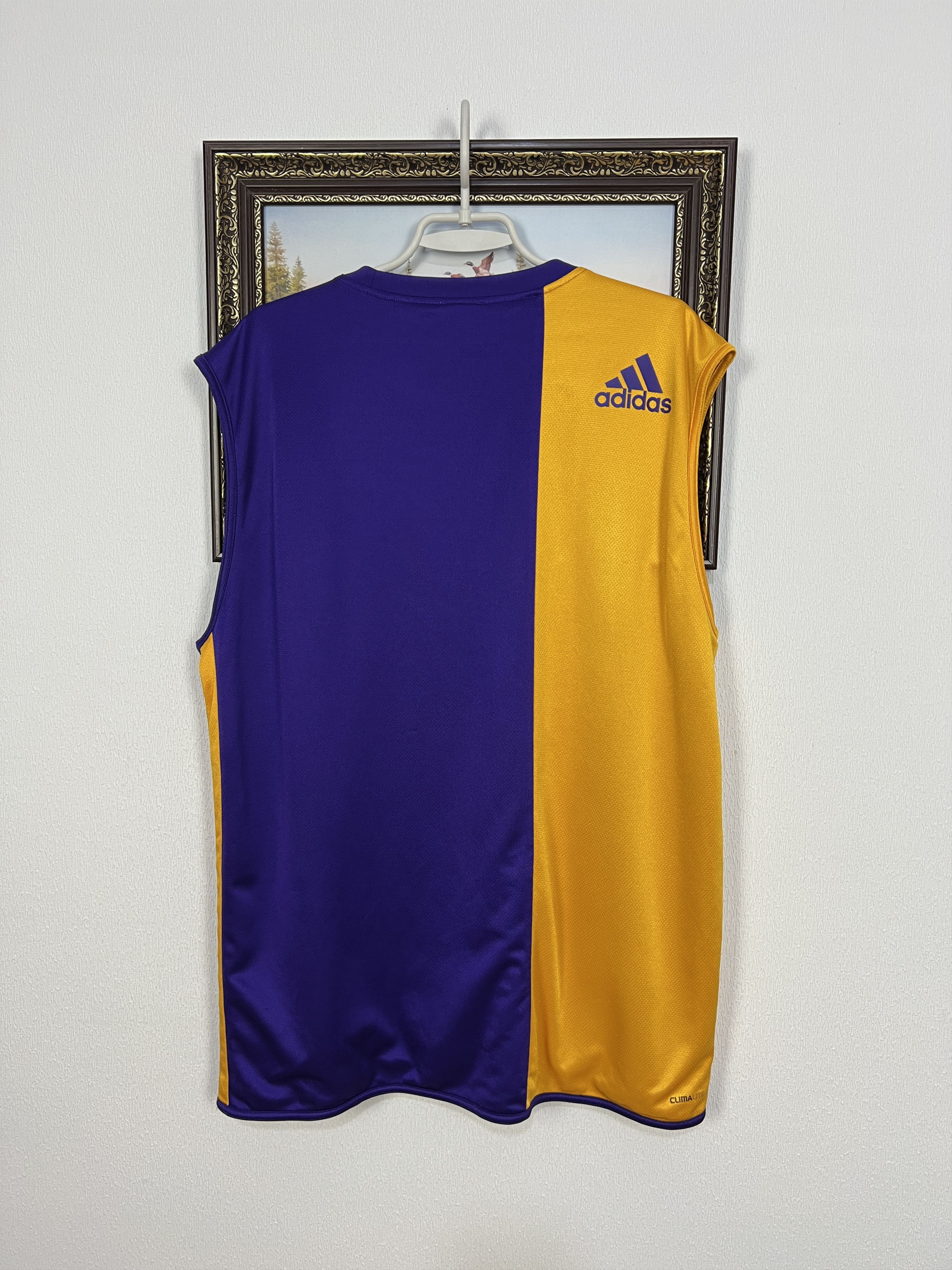 Adidas Vintage Adidas Warm Up Los Angeles Lakers Bryant Jersey Size US XXL / EU 58 / 5 - 11 Thumbnail