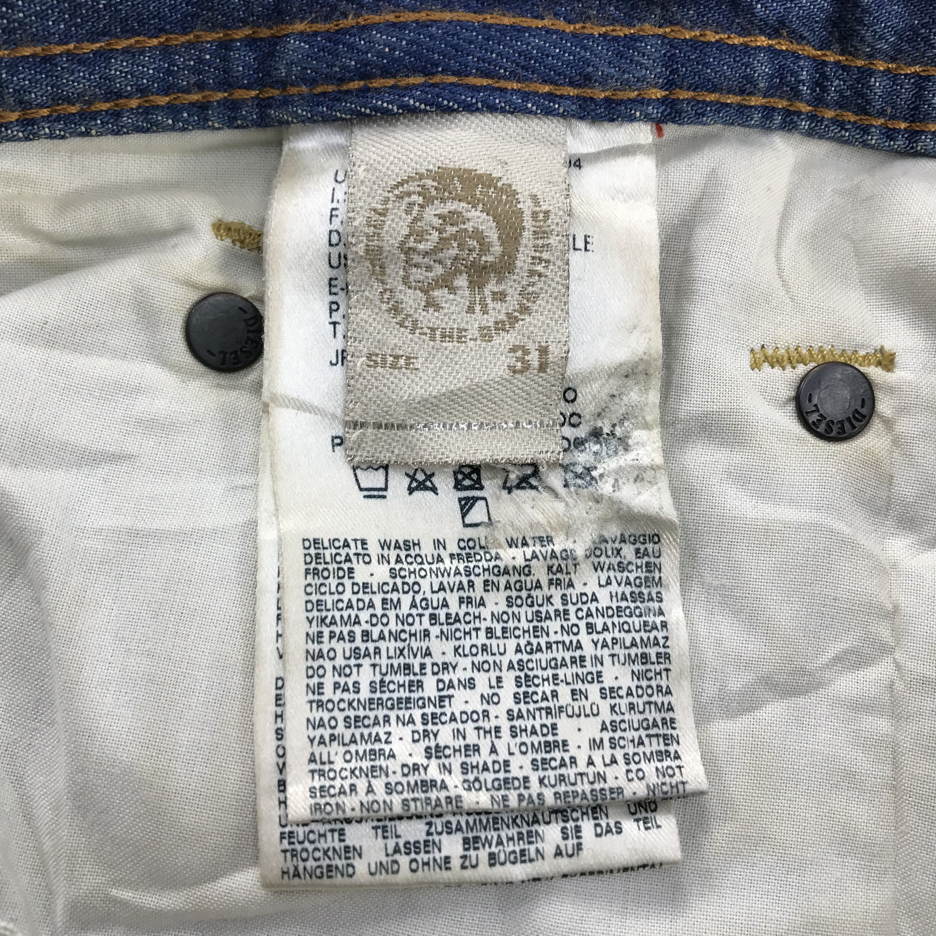 Diesel Diesel Waykee Regular Straight Distress Denim Jean KJ3456 Size US 31 - 17 Thumbnail