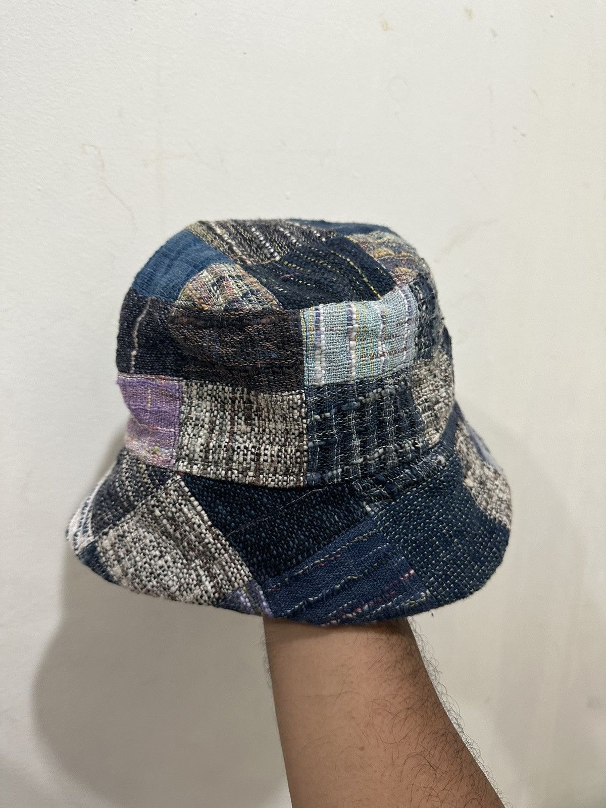 Japanese Brand Rare Patchwork Style Bucket Hat Size ONE SIZE - 4 Thumbnail