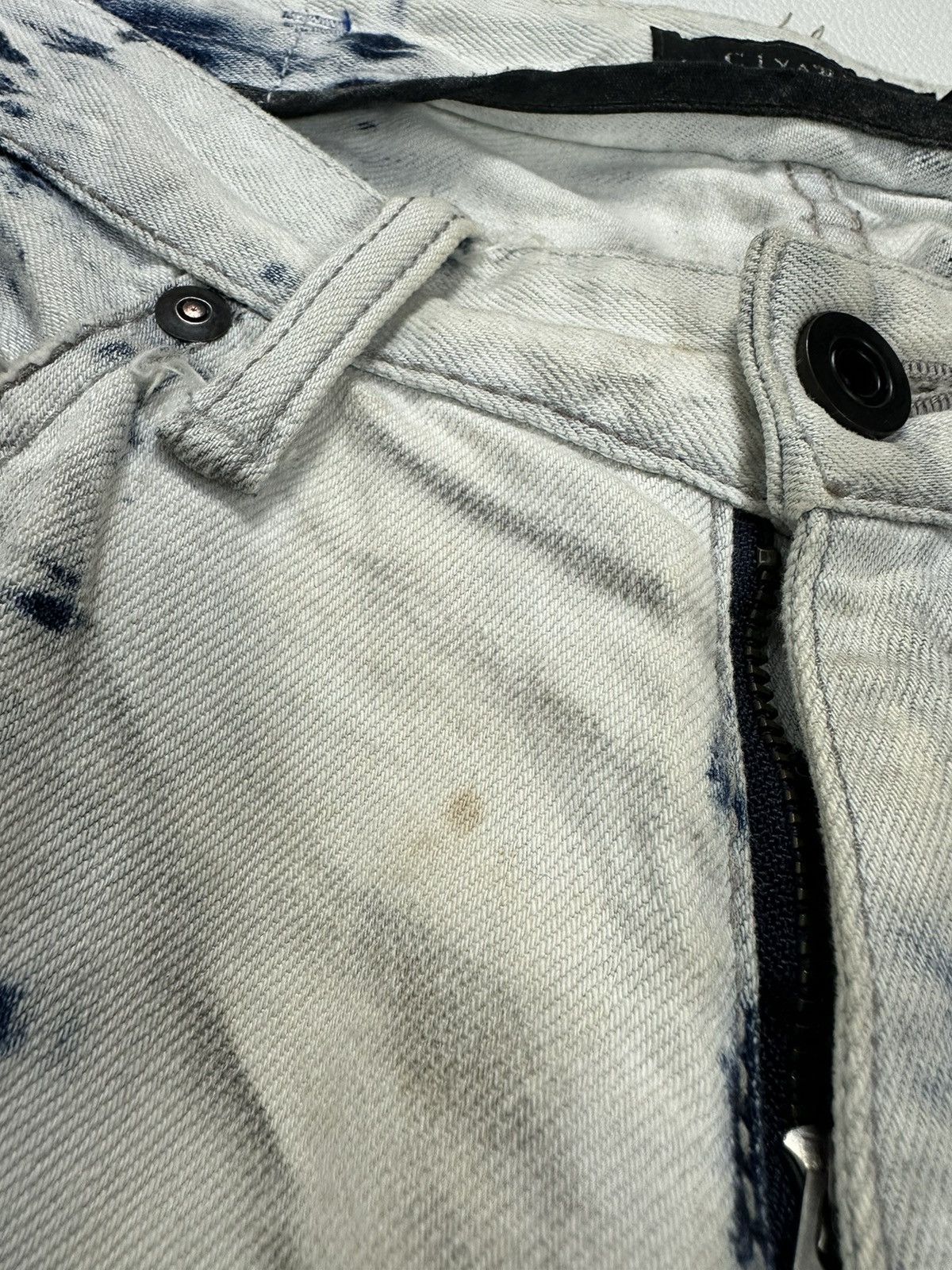 Japanese Brand Civarize Acid Wash Skinny Jeans Pants Size US 29 - 5 Thumbnail
