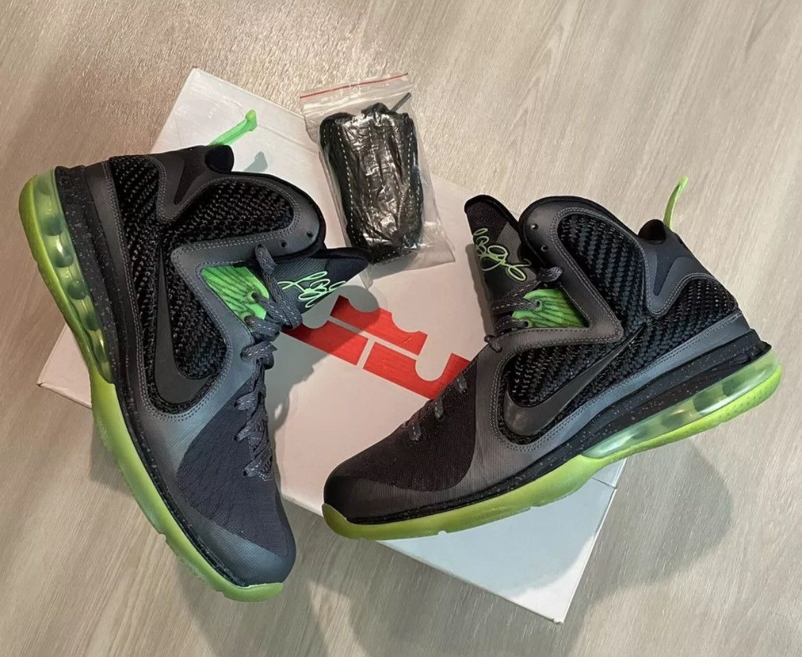 Designer × Nike New 2011 Nike Lebron 9 “Dunkman” Dark Grey/Blk-Volt Size 9.5 Size US 9.5 / EU 42-43 - 1 Thumbnail