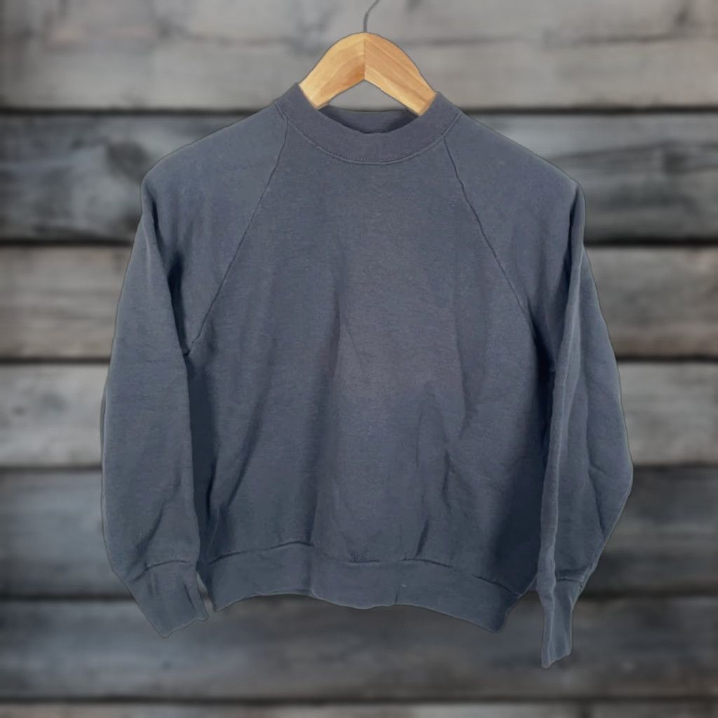 Fruit Of The Loom VINTAGE Fruit of the Loom Sweatshirt Raglan Sleeves Black 90s Crew Neck Pullover Adult Medium Mens Women? Size US M / EU 48-50 / 2 - 1 Thumbnail