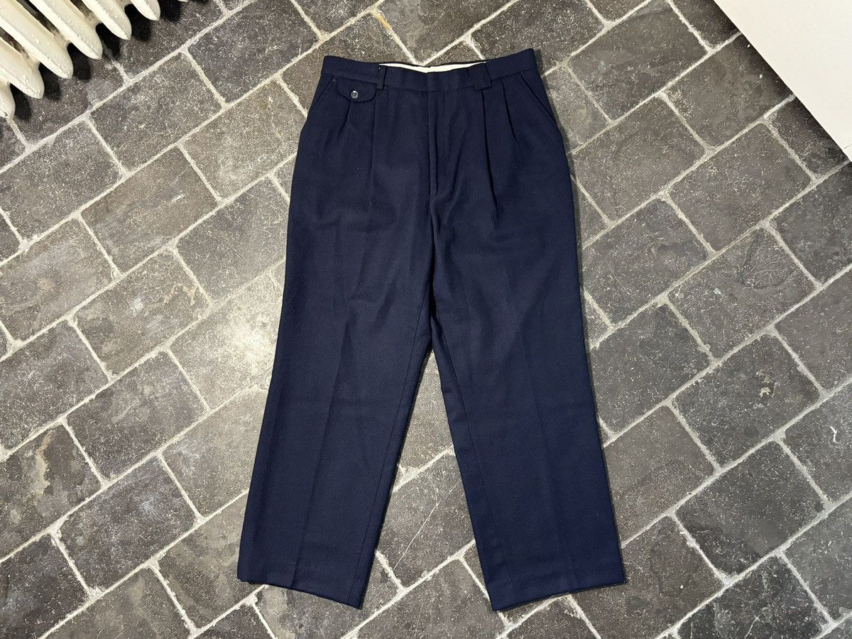Japanese Brand Korean Designer Vintage ChaseCult Wool Trousers Double Pleat Size US 31 - 14 Thumbnail