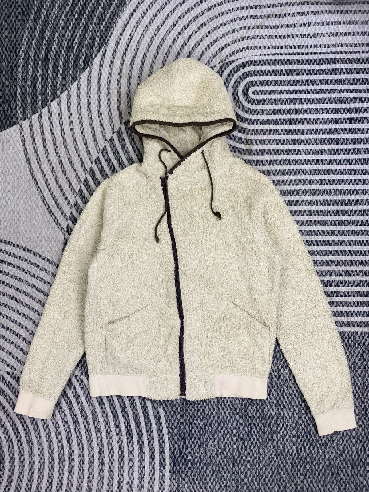 Beams Plus Vintage Beams Fleece Zip-Up Hooded Size US S / EU 44-46 / 1 - 1 Thumbnail