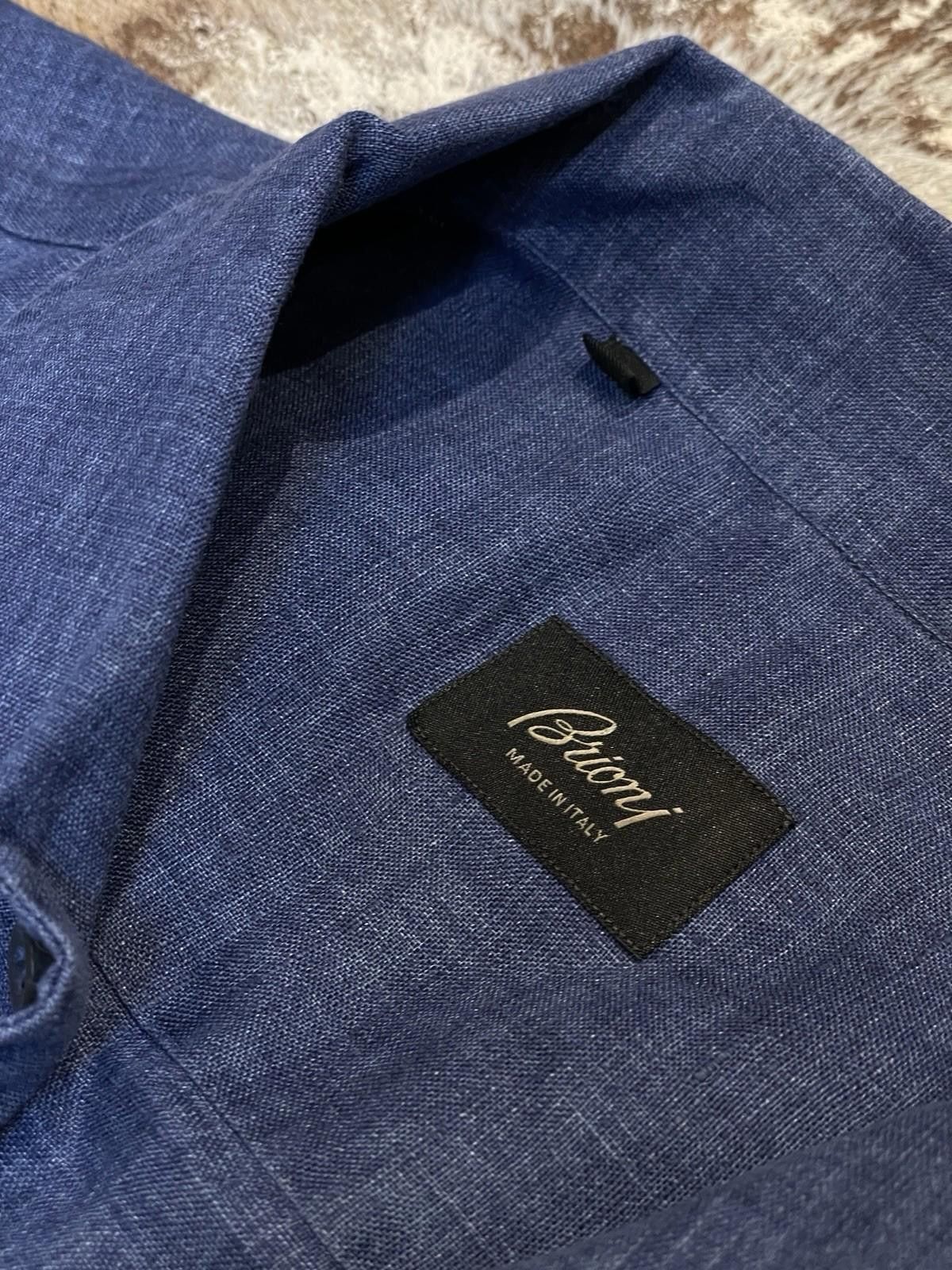 Brioni Brioni linen shirt — Current Season Size US XXL / EU 58 / 5 - 2 Thumbnail