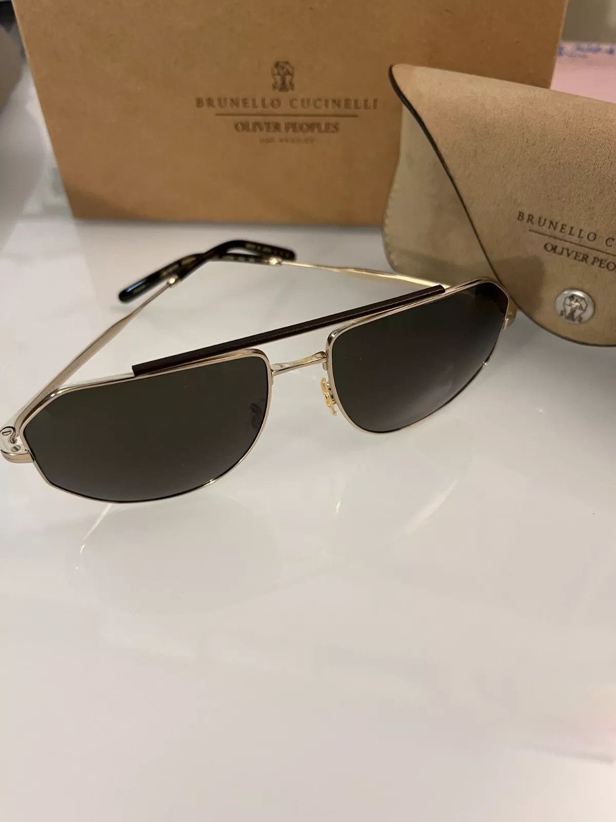 Oliver Peoples Brunello Cucinelli Collection MORALDO 59mm SUN Size ONE SIZE - 4 Thumbnail