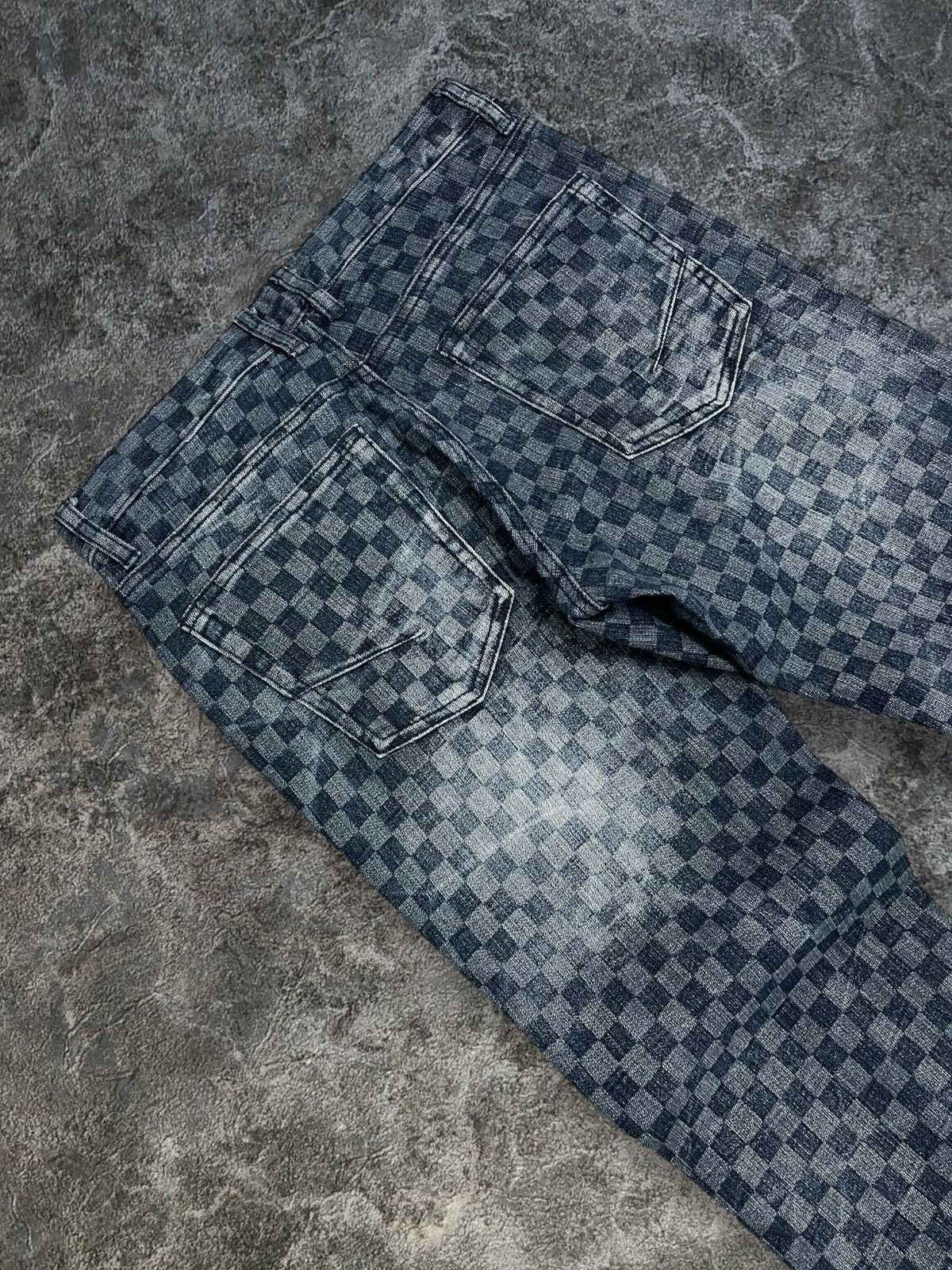Japanese Brand Vintage Japan Designer Growth by Grail Square Checkered Punk Size US 29 - 10 Thumbnail