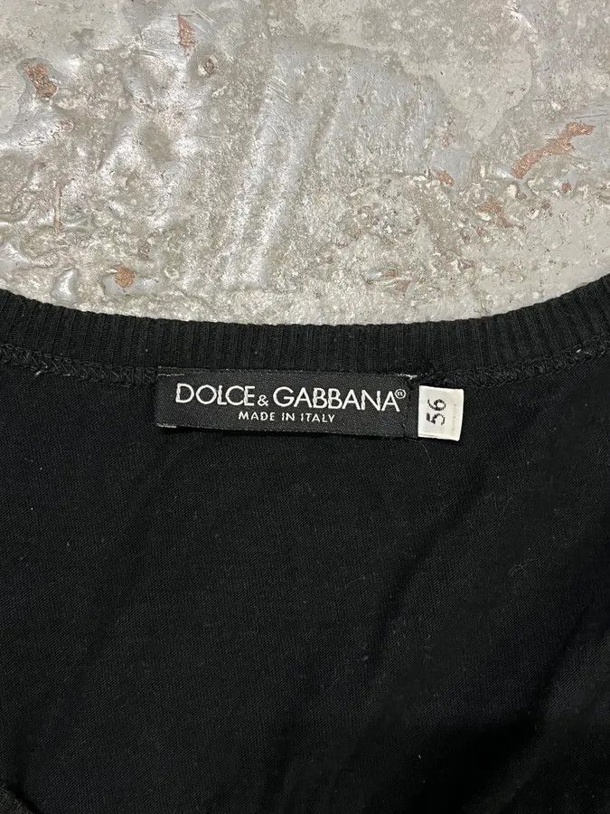 Dolce & Gabbana 2000s Dolce & Gabbana Très Jolies Folies Black Tank Top Size US L / EU 52-54 / 3 - 8 Thumbnail