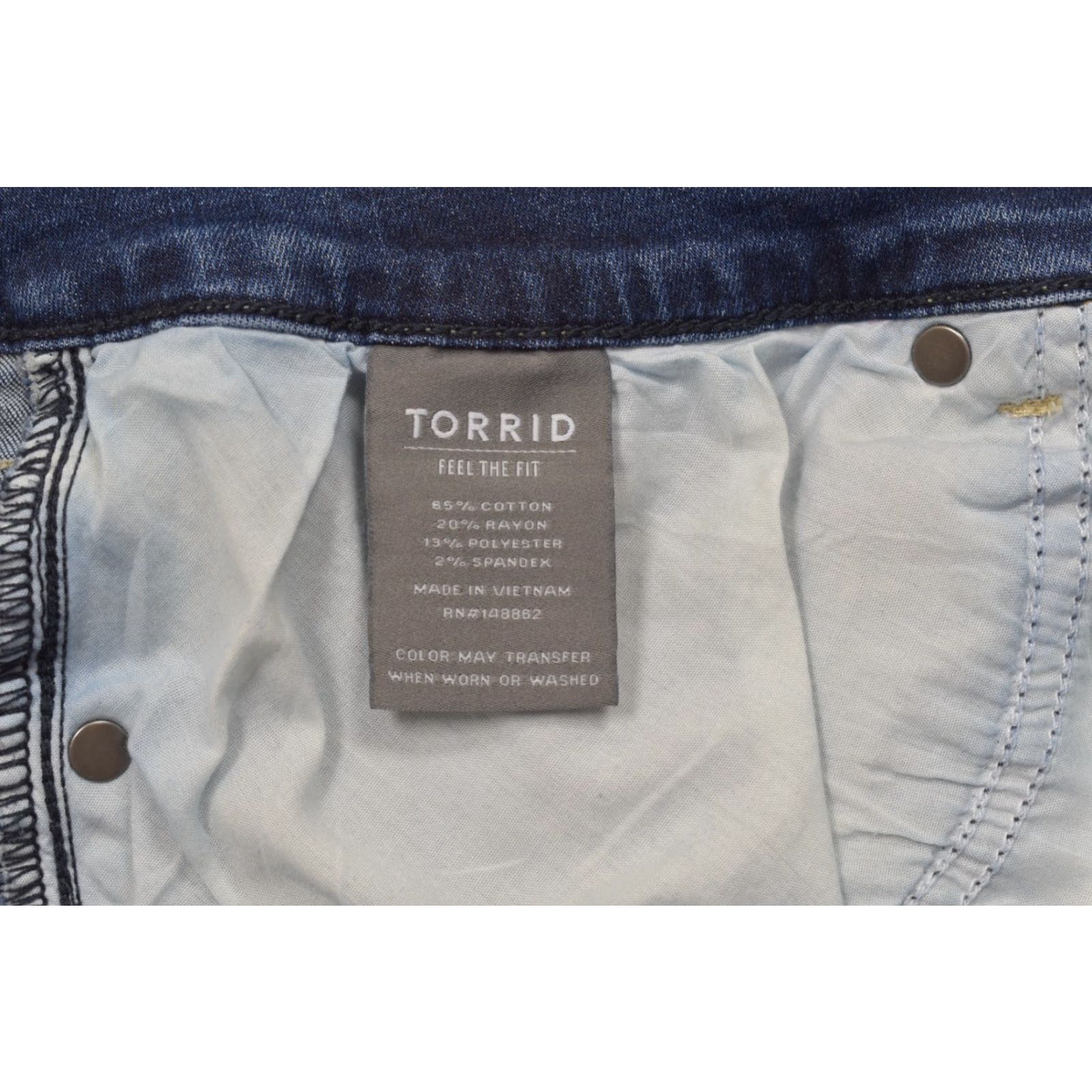 Torrid Torrid Jeans Jegging 26R Denim Dark Wash High Rise 3-Button Fly Women 5-Pocket Stretch Size 26" / US 2 / IT 38 - 7 Thumbnail