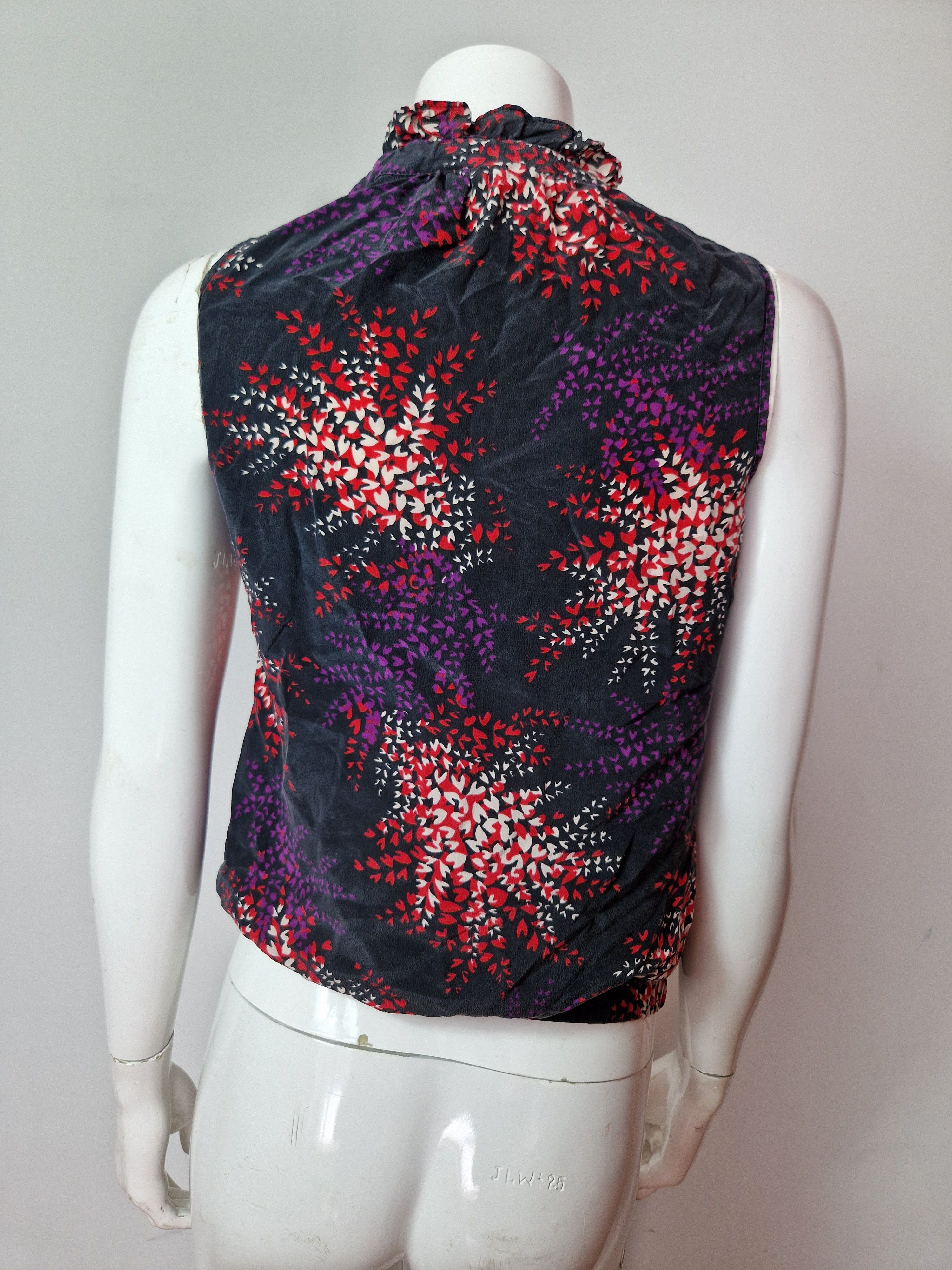 Japanese Brand × Vintage vintage silk top avant garde y2k vintage abstract amazing Size XS / US 0-2 / IT 36-38 - 8 Thumbnail