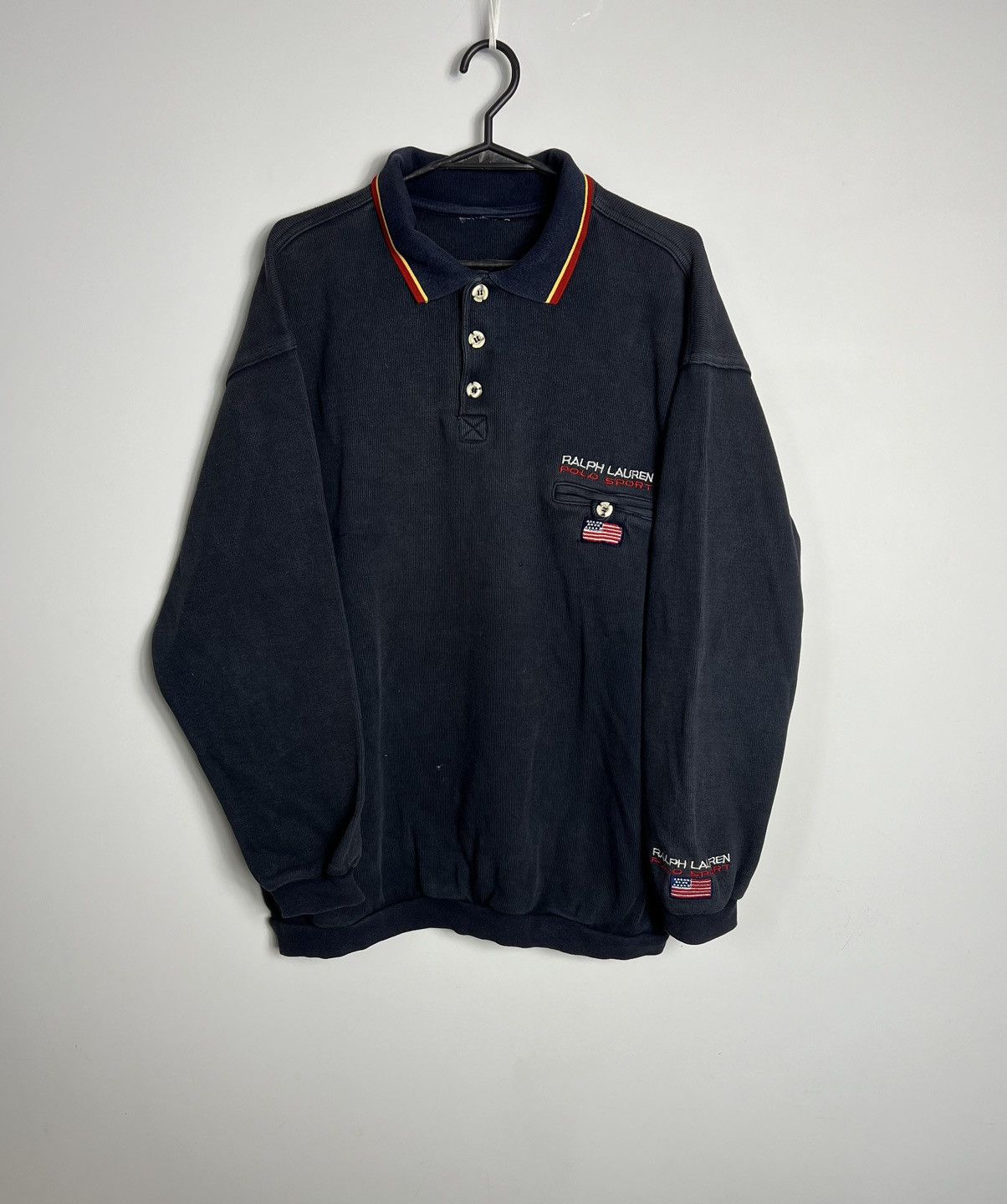 Ralph Lauren × Ralph Lauren Sport × Vintage Sweatshirt Ralph Lauren Polo Sport USA vintage 90’s Size US XL / EU 56 / 4 - 1 Thumbnail