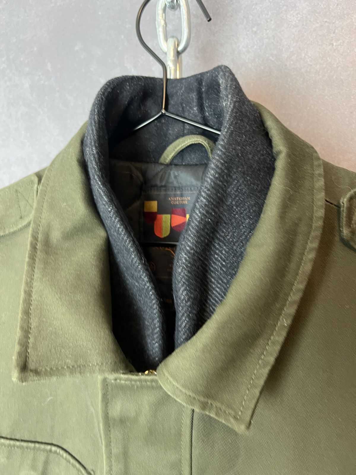 Scotch & Soda Scotch & Soda Double Layered Mens Olive/Gray Military Size L Size US L / EU 52-54 / 3 - 2 Thumbnail