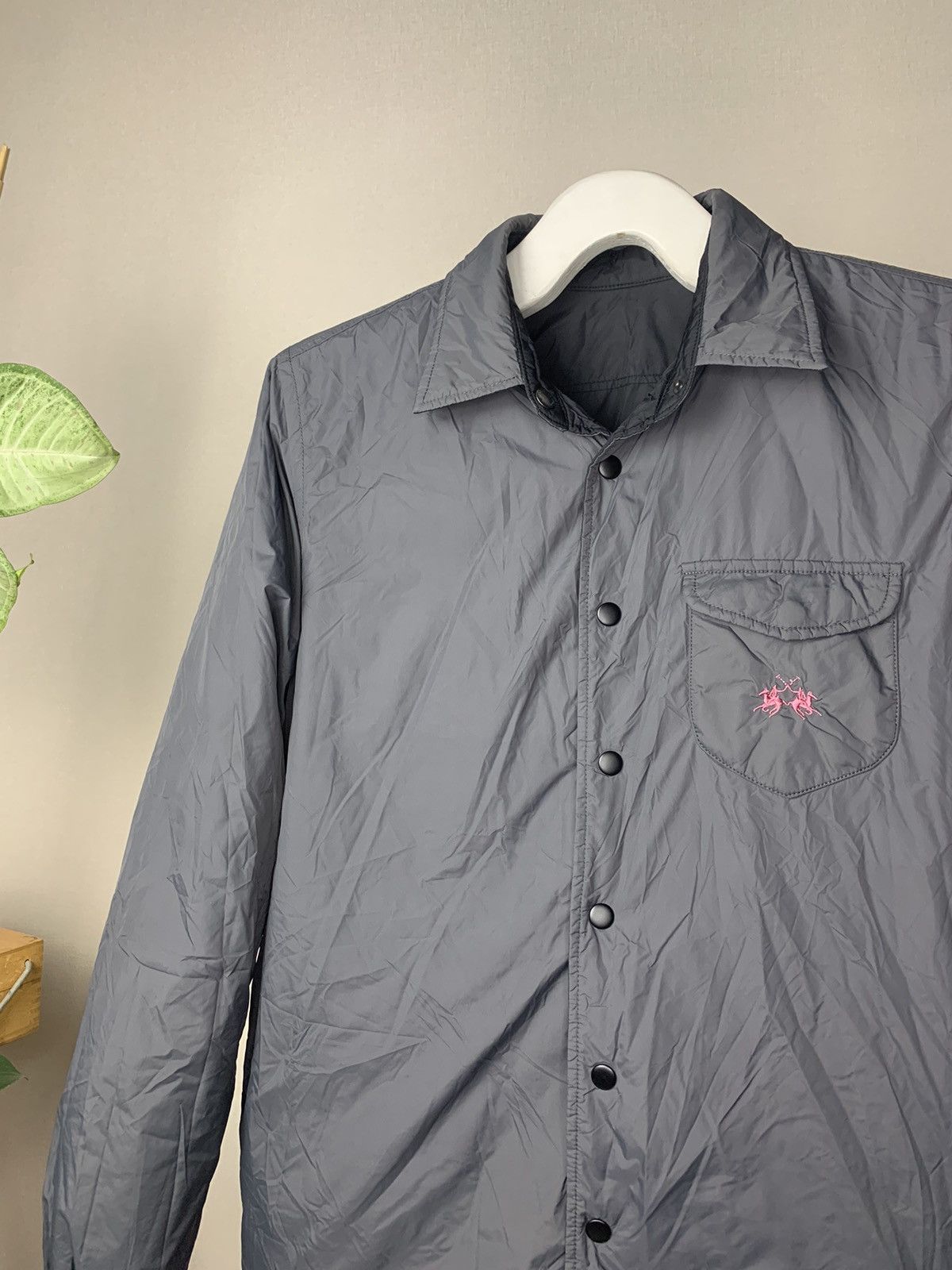 La Martina × Polo Ralph Lauren × Vintage La Martina Vintage Nylon Reversible Quilted Overshirt Jacket Size US M / EU 48-50 / 2 - 3 Thumbnail
