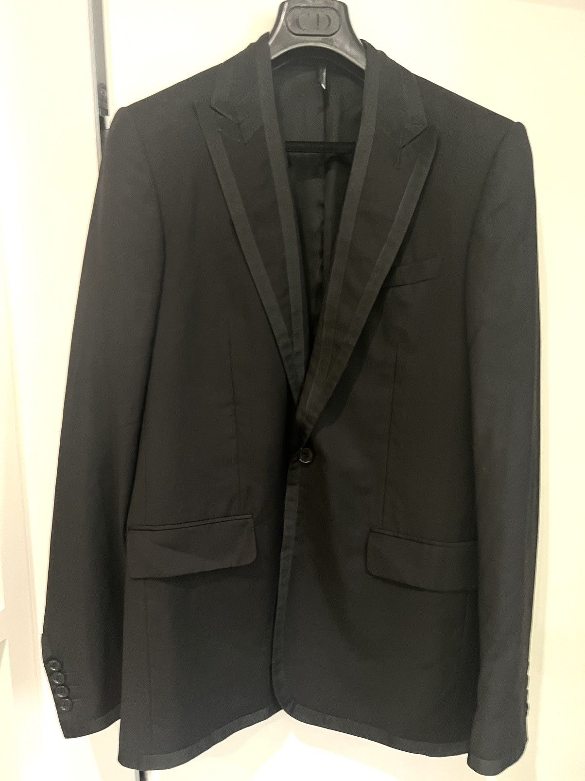 Dior × Hedi Slimane Hedi Gorgeous DH Archive FW2007 “Grain de poudre” Blazer Size 50R - 8 Thumbnail