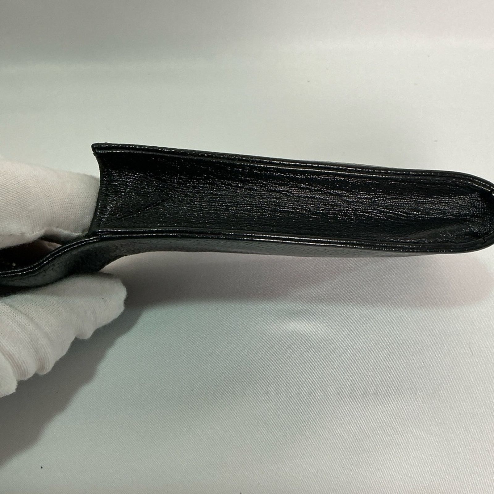 Chanel Authentic CHANEL Coco Mark Grained Calfskin Pen Case w/Chain Size ONE SIZE - 8 Thumbnail