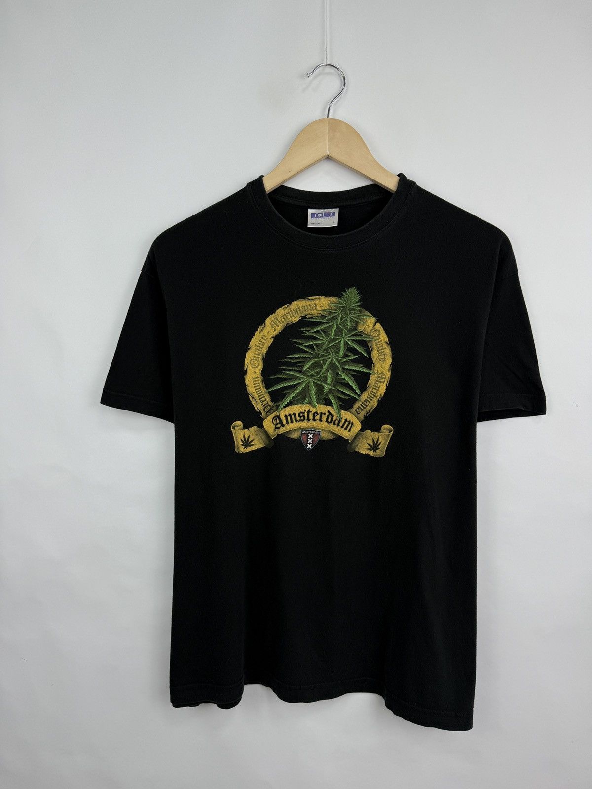 Vintage 🇳🇱 Vintage 90s Amsterdam Marijuana Cannabis Netherlands Tee Size US M / EU 48-50 / 2 - 3 Thumbnail