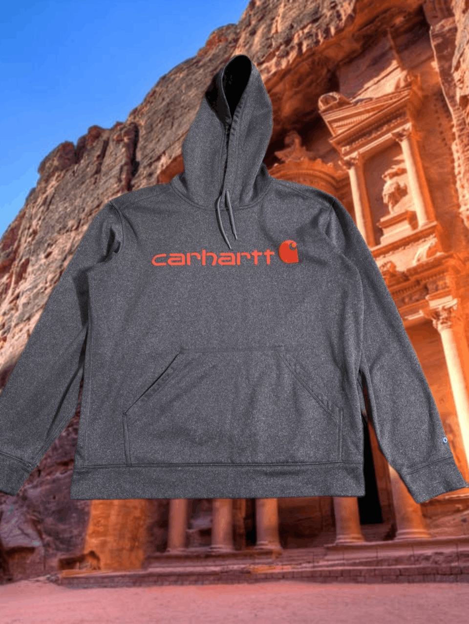 Carhartt × Vintage Crazy Rare Vintage Carhartt Gray Hooded Jacket Size Large Size US L / EU 52-54 / 3 - 1 Thumbnail