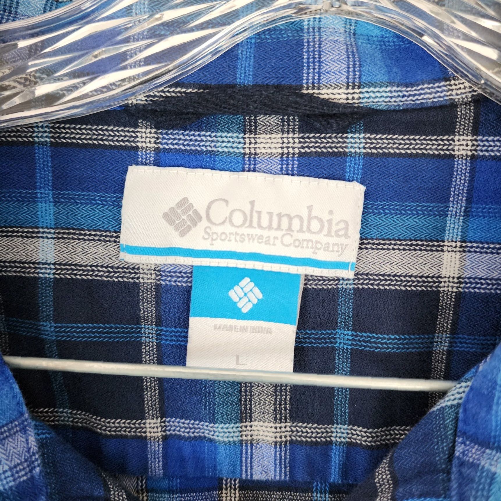 Vintage Columbia Mens Blue Plaid Long Sleeve Button-Up Size L Size US L / EU 52-54 / 3 - 4 Thumbnail