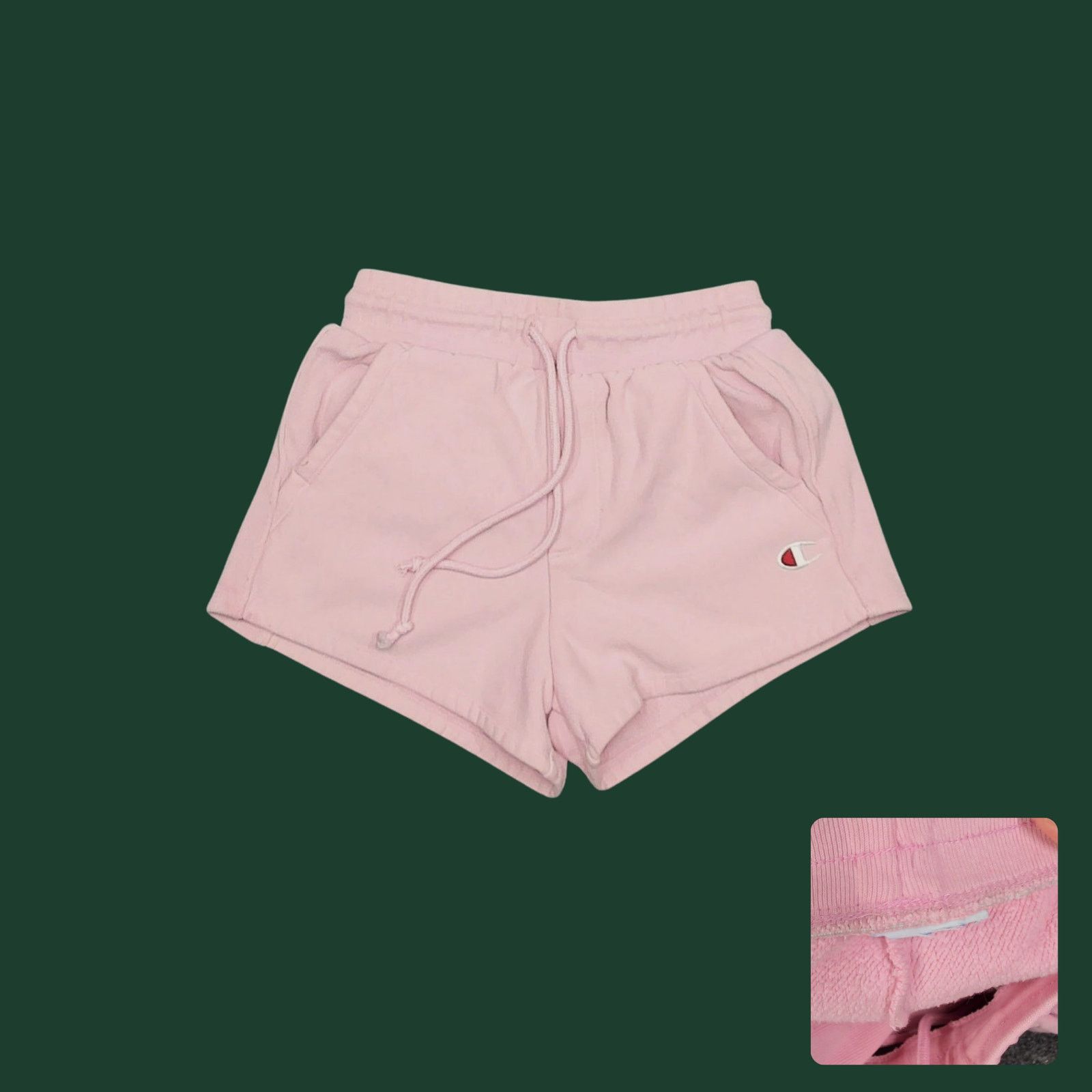 Champion Champion Vintage Y2K Pastel Pink Reverse Weave Sweatshorts Size 26" / US 2 / IT 38 - 1 Thumbnail