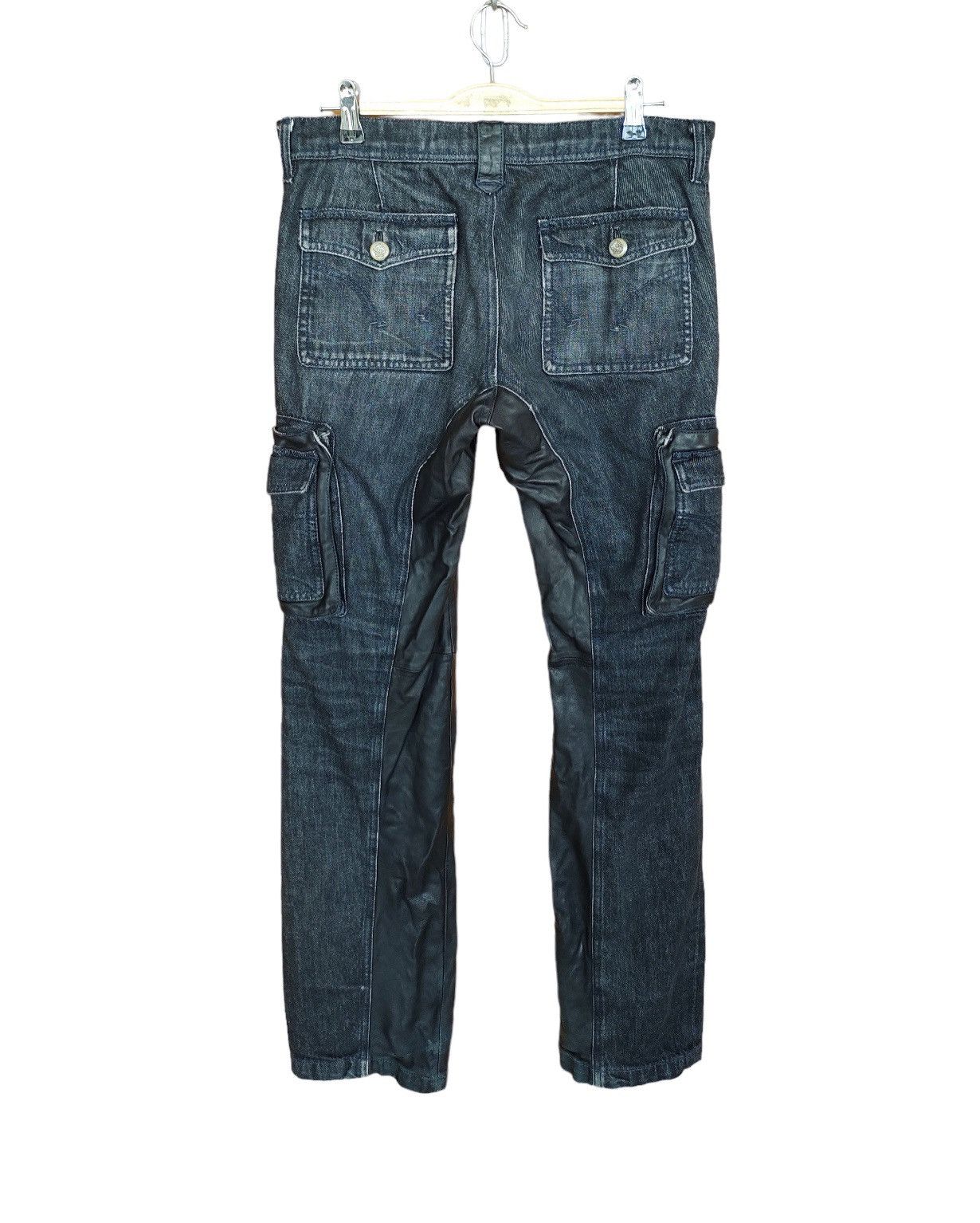 Japanese Brand Japanese Brand PRIGS Hybrid Denim Cargo Pants Size US 31 - 1 Thumbnail