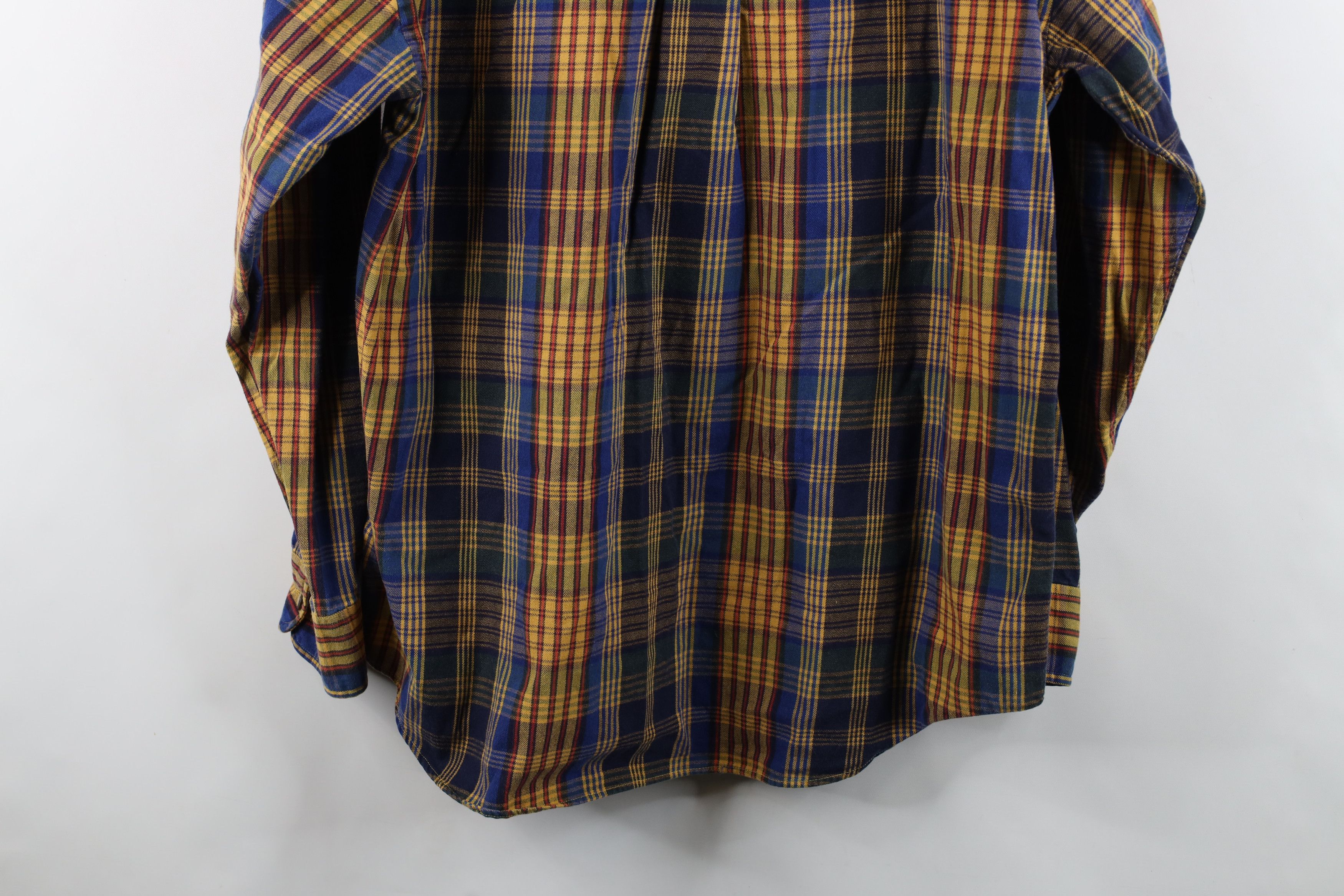 Vintage Vintage 90s Streetwear Cotton Twill Button Down Shirt Plaid Size US M / EU 48-50 / 2 - 12 Thumbnail