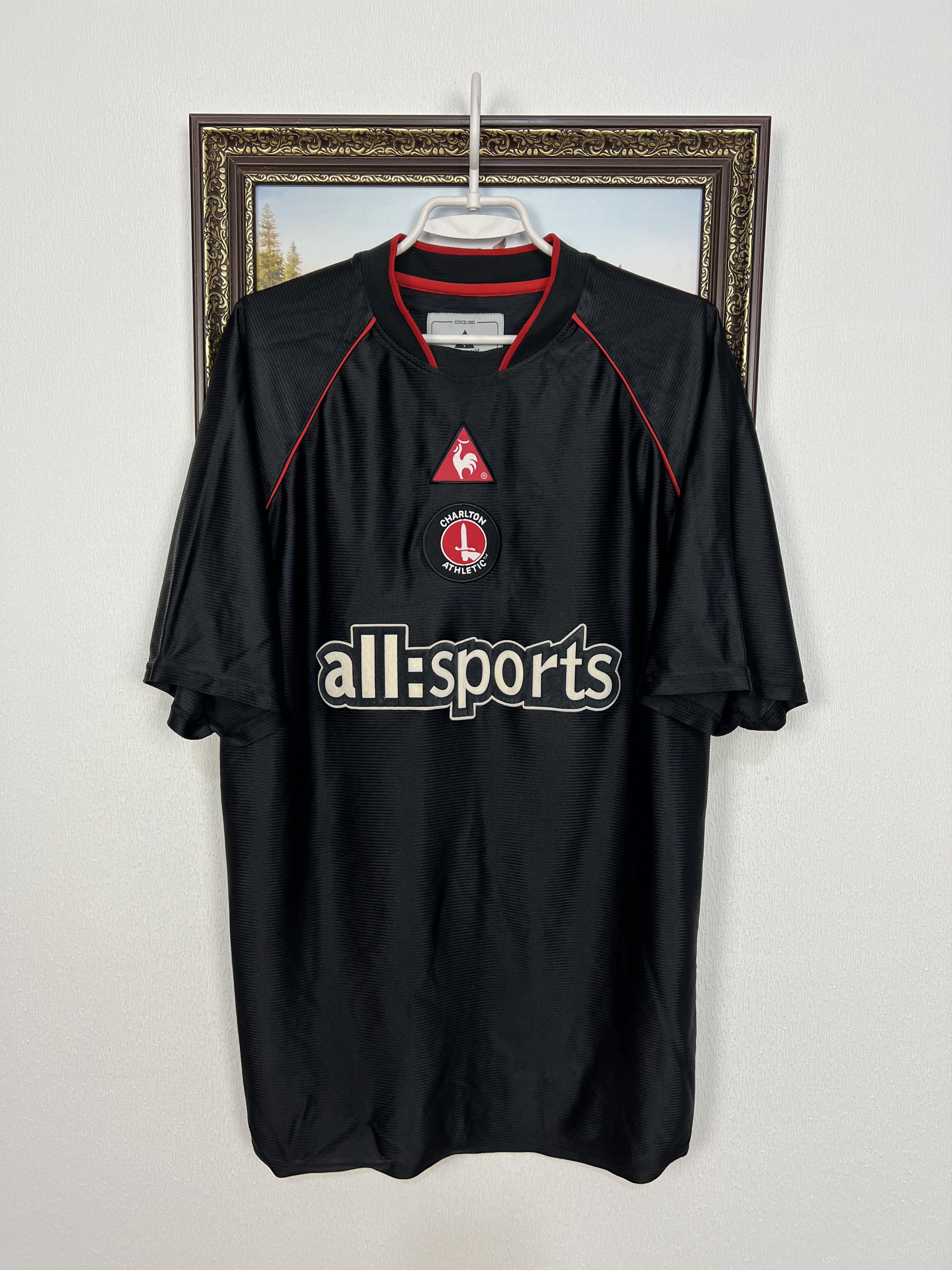 Le Coq Sportif Charlton Athletic Away football shirt 2002 Soccer Jersey Size US XL / EU 56 / 4 - 1 Thumbnail