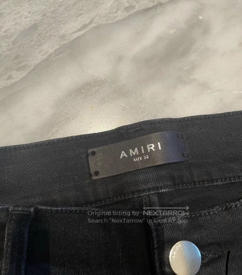 Amiri Amiri Classic Retro Pink Patch Leather, Size 30 Size US 30 / EU 46 - 2 Thumbnail