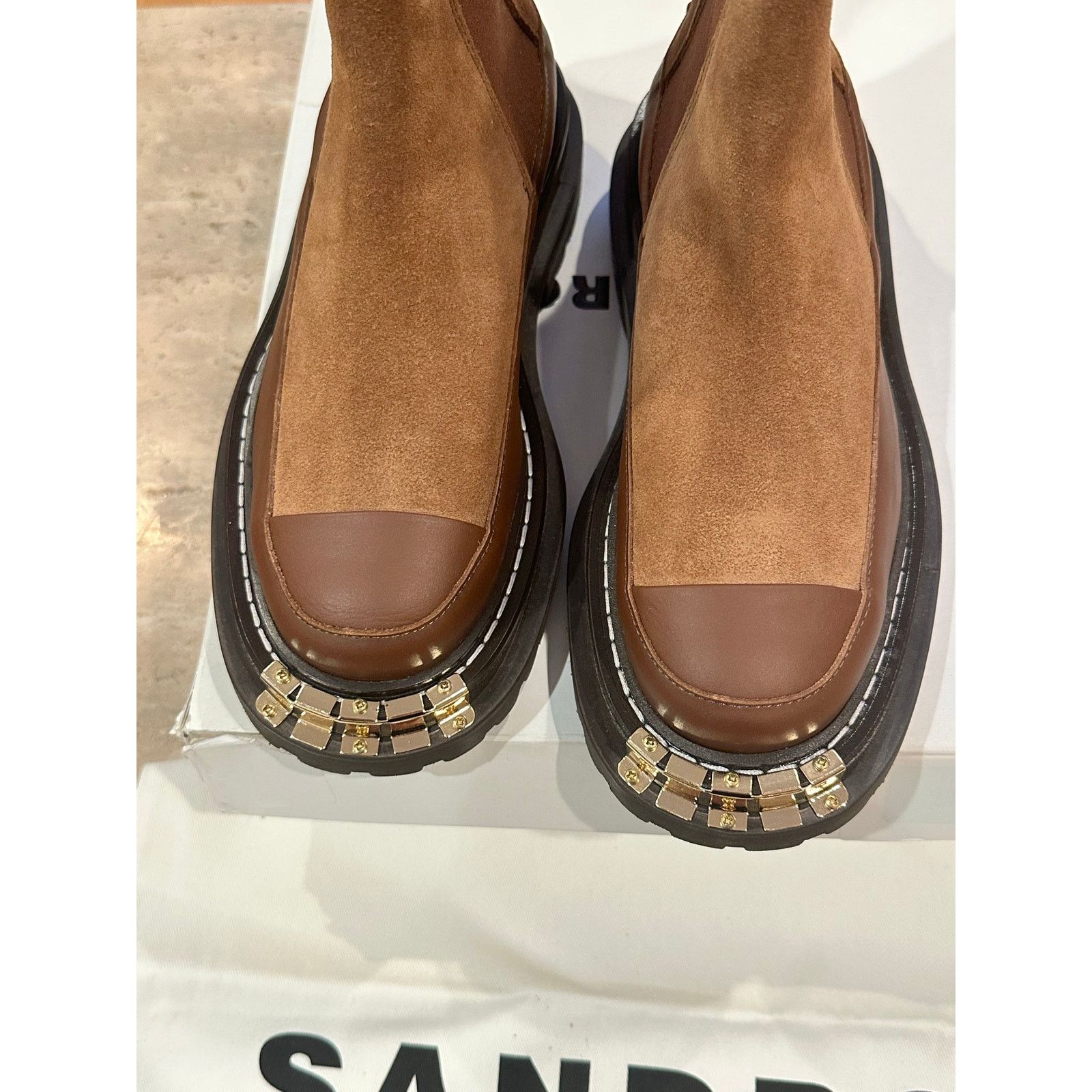 Sandro NEW Sandro Women's H22Liam Stretch Chelsea Boots 36/ 5.5 Size US 5.5 / IT 35.5 - 9 Thumbnail