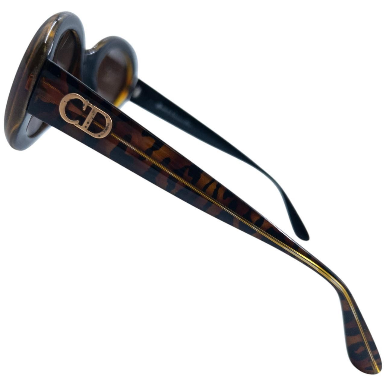 Dior Vintage Dior Tiger Stripe Sunglasses Size ONE SIZE - 4 Thumbnail