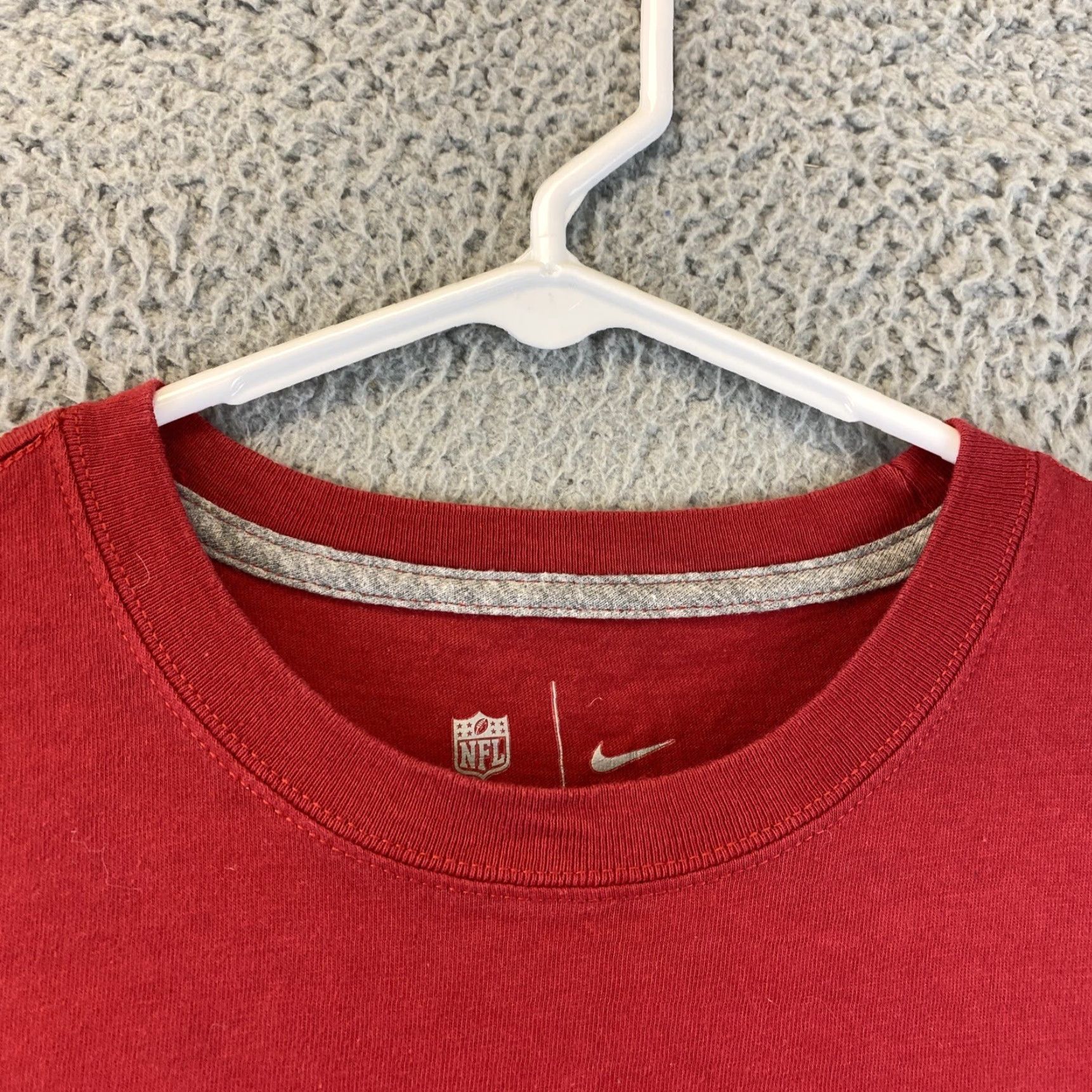 Nike NIKE TEXANS Just Do It Red T-Shirt Men's Size L Regular Fit Size US L / EU 52-54 / 3 - 4 Thumbnail