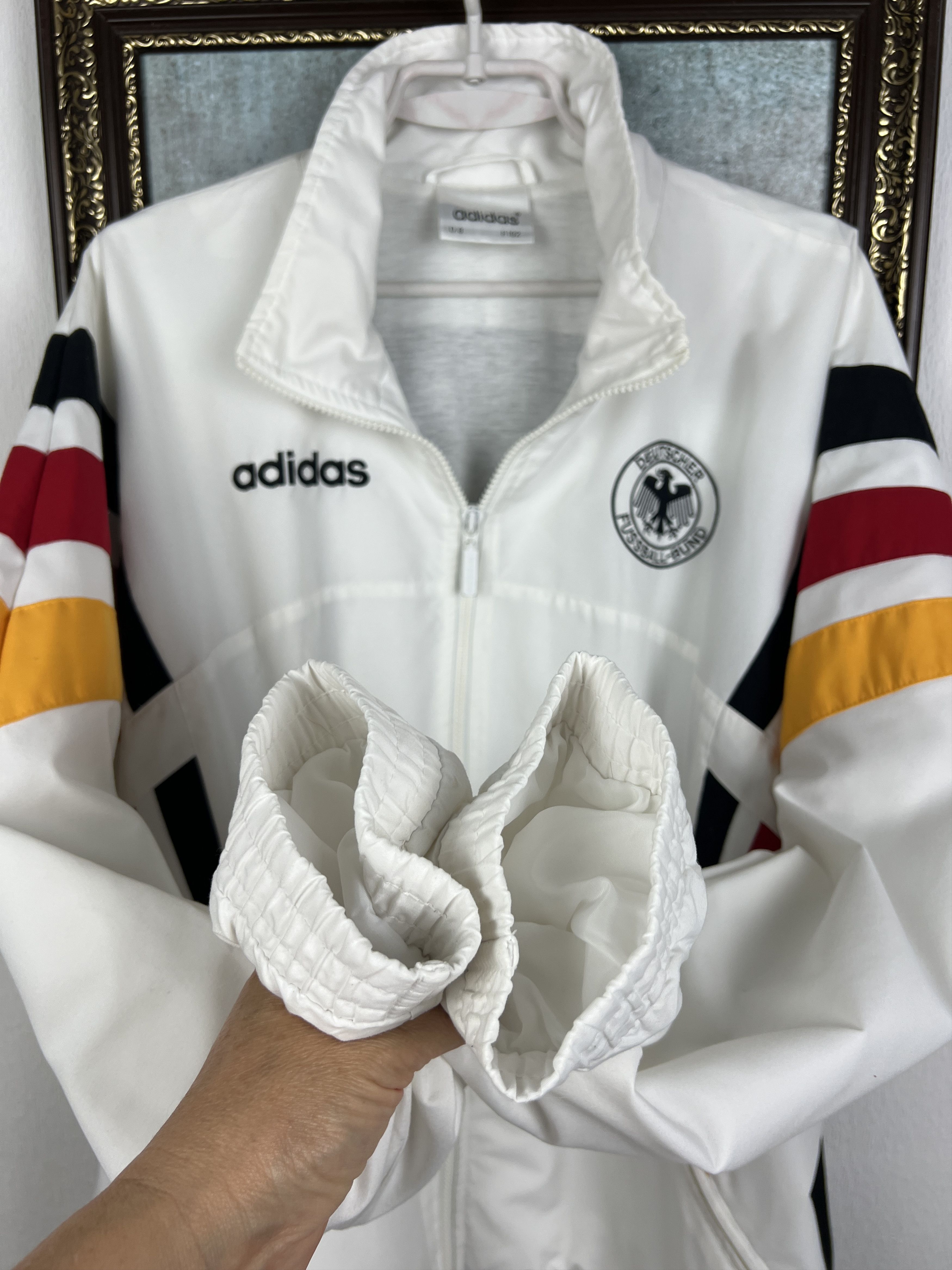 Adidas Vintage Germany World Cup Football Jacket Soccer Track Top Size US L / EU 52-54 / 3 - 6 Thumbnail