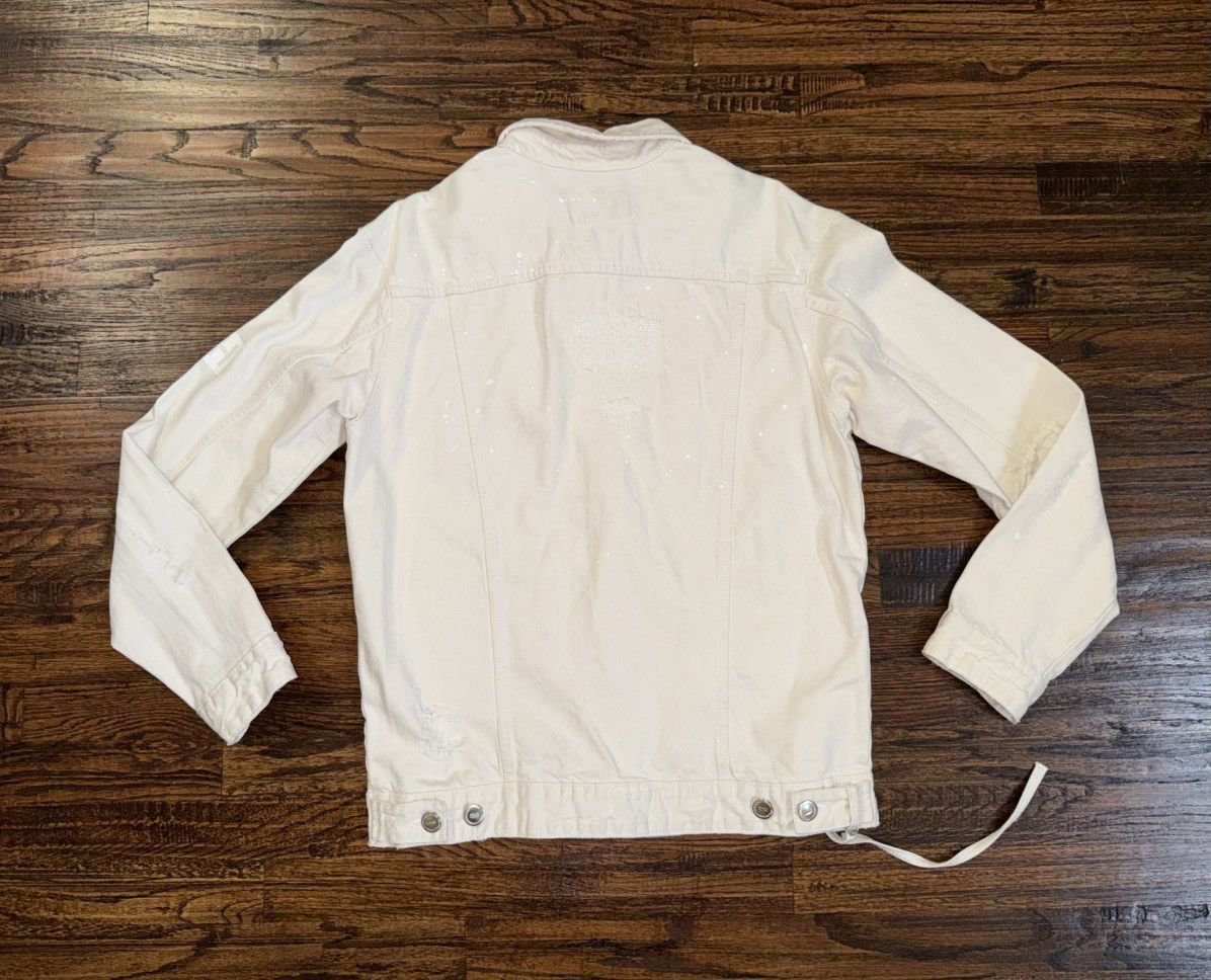 Kith Kith SS18 Laight Distressed Denim Jacket Sz M Beige Wash Size US M / EU 48-50 / 2 - 6 Thumbnail