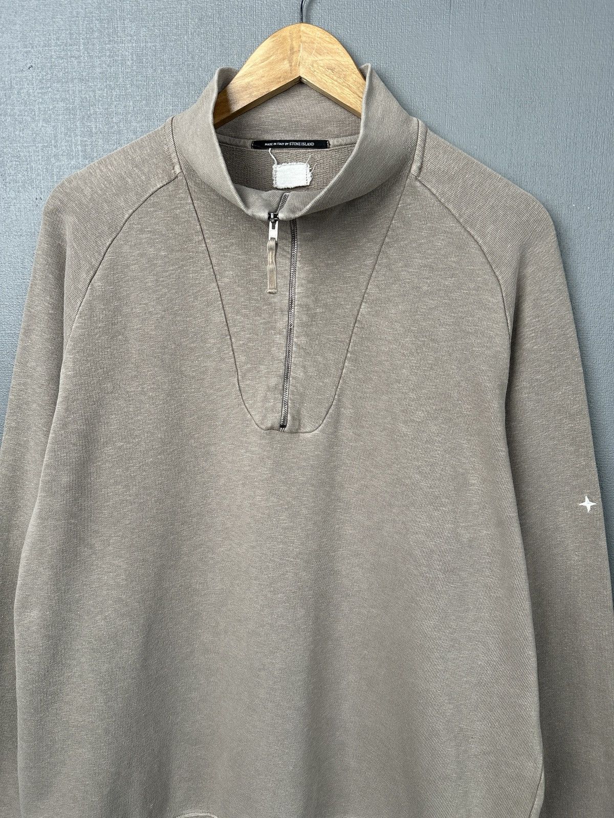 Stone Island AW 2002 STONE ISLAND DENIMS Vintage 1/4 Zip Sweatshirt Size US L / EU 52-54 / 3 - 9 Thumbnail