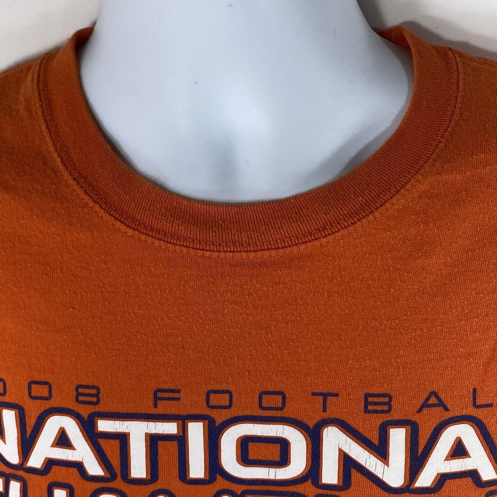 Majestic University Of Florida Gators XL 2008 National Champs T Shirt Size US XL / EU 56 / 4 - 2 Thumbnail