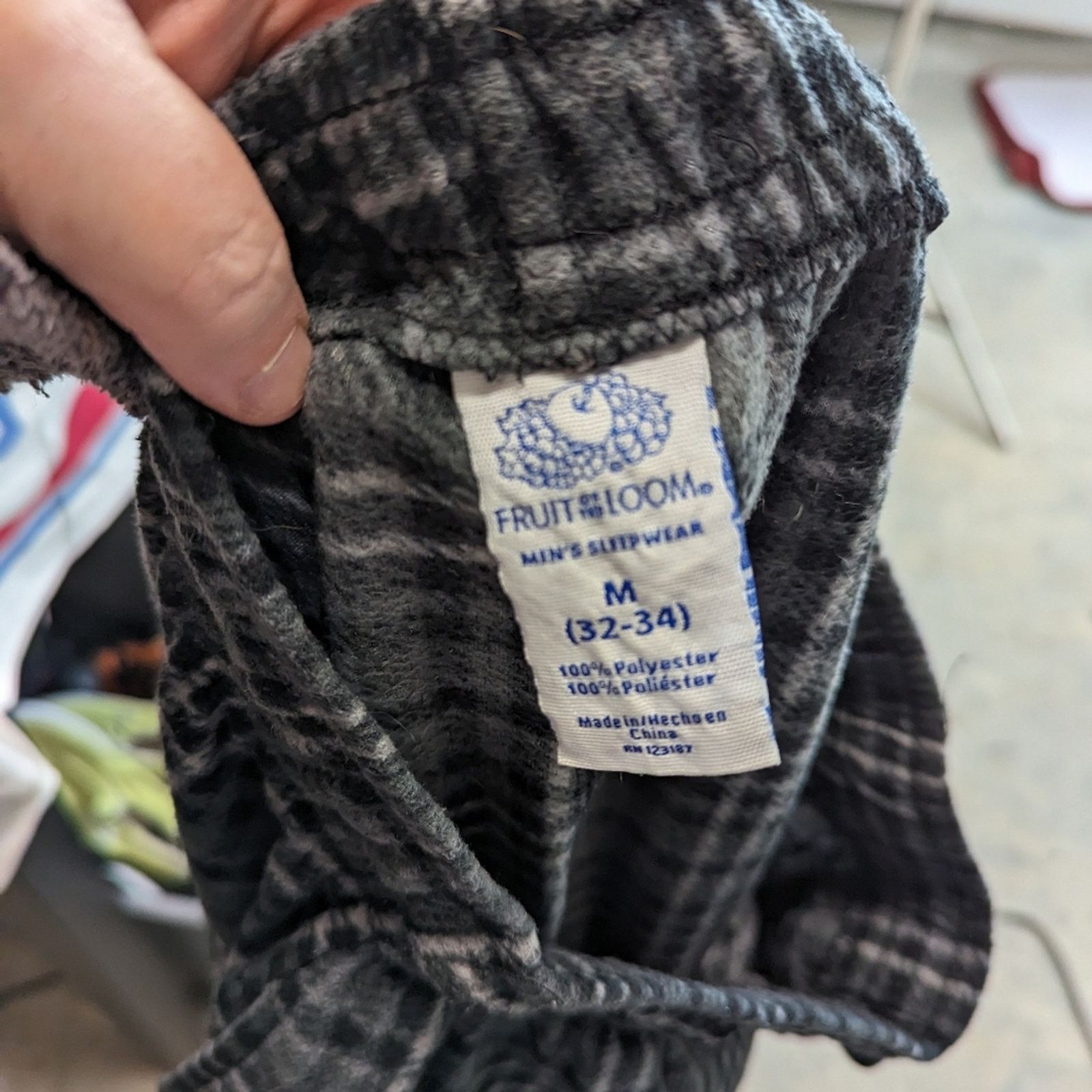 Fruit Of The Loom Men's Plaid Sleep Pants - M Size US 32 / EU 48 - 3 Thumbnail