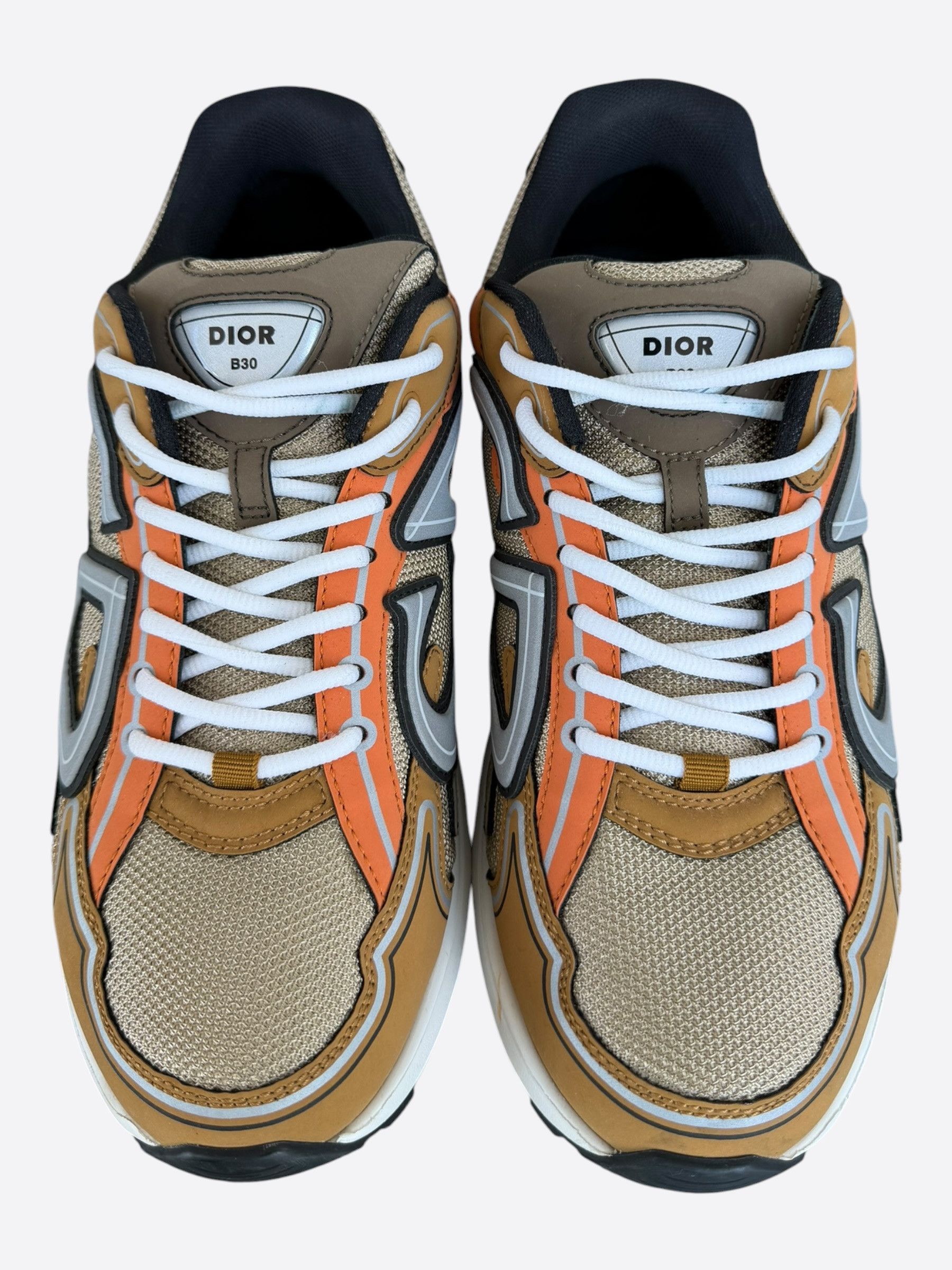 Dior Dior Brown & Orange B30 Sneakers Size US 10 / EU 43 - 2 Thumbnail