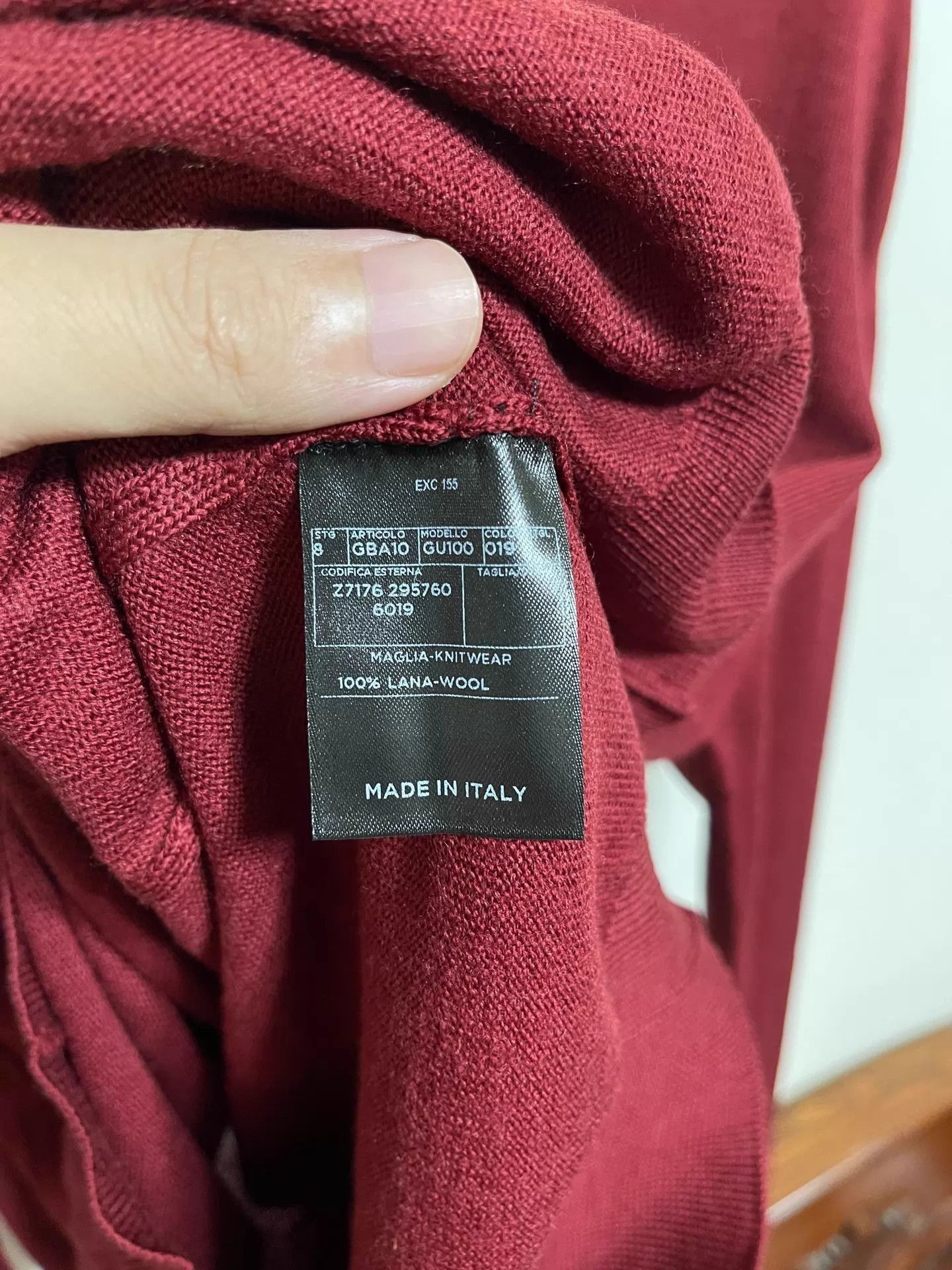 Gucci Red V-Neck Long Sleeve Knit Sweater Size US XXS / EU 40 - 6 Thumbnail