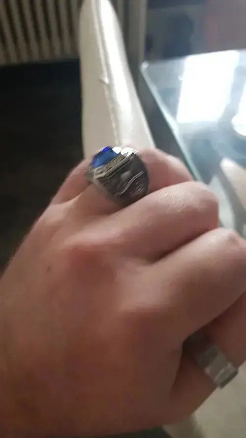 Other Stainless Cool West Cowboy Green Stone Newest Ring Size ONE SIZE - 3 Thumbnail