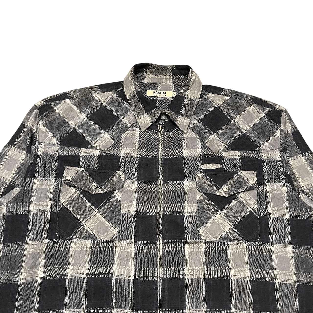 Kansai Yamamoto Vintage Kansai Jeans by Kansai Yamamoto Plaid Jacket Size US XXL / EU 58 / 5 - 2 Thumbnail